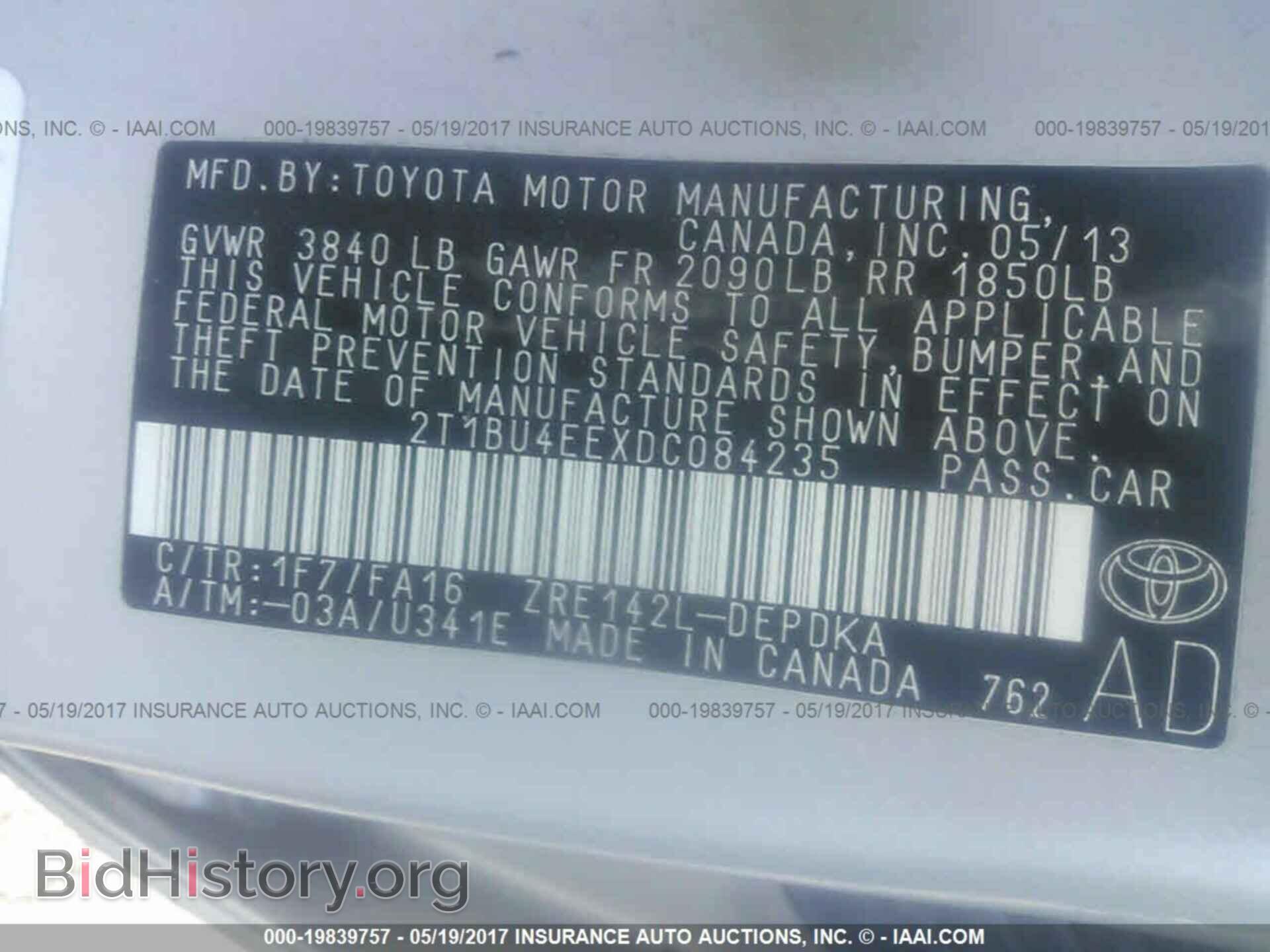 2013 Toyota Corolla - VIN: 2T1BU4EEXDC084235 - Photo 9