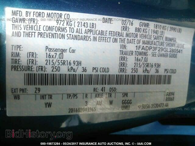 2016 Ford Focus - VIN: 1FADP3F29GL280541 - Фото 9