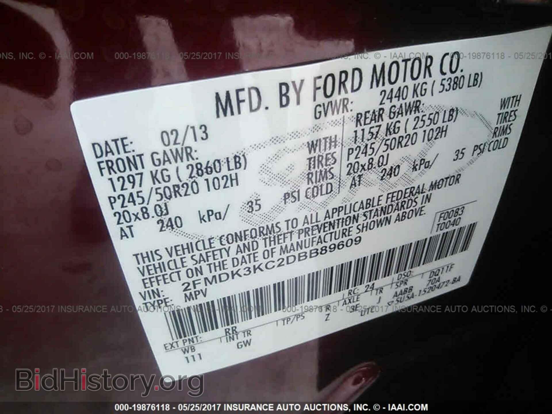 2013 Ford Edge - VIN: 2FMDK3KC2DBB89609 - Photo 9