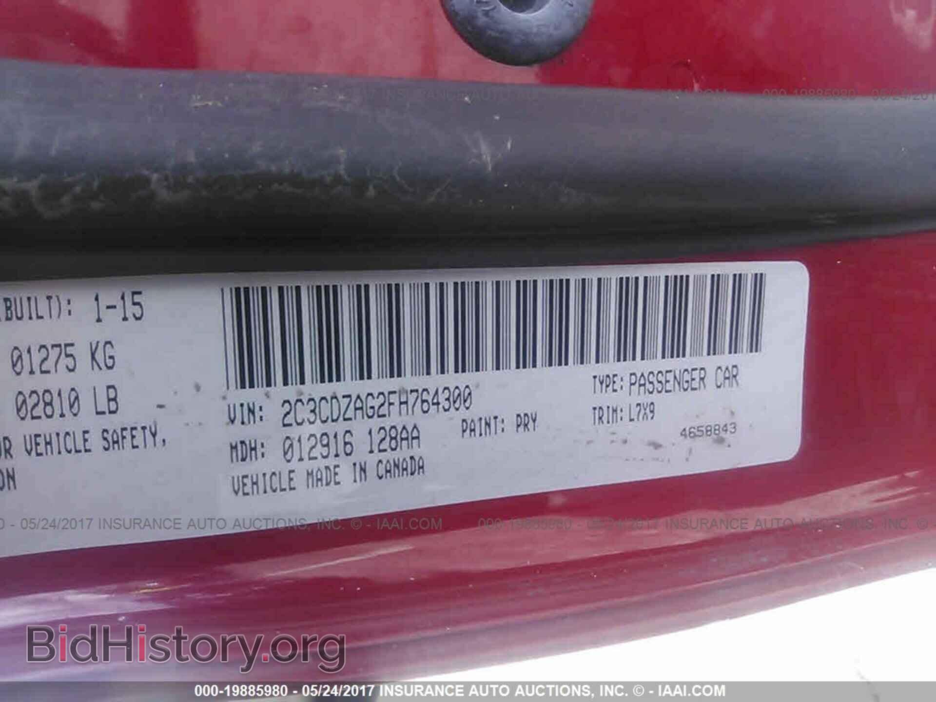 2015 Dodge Challenger - VIN: 2C3CDZAG2FH764300 - Photo 9