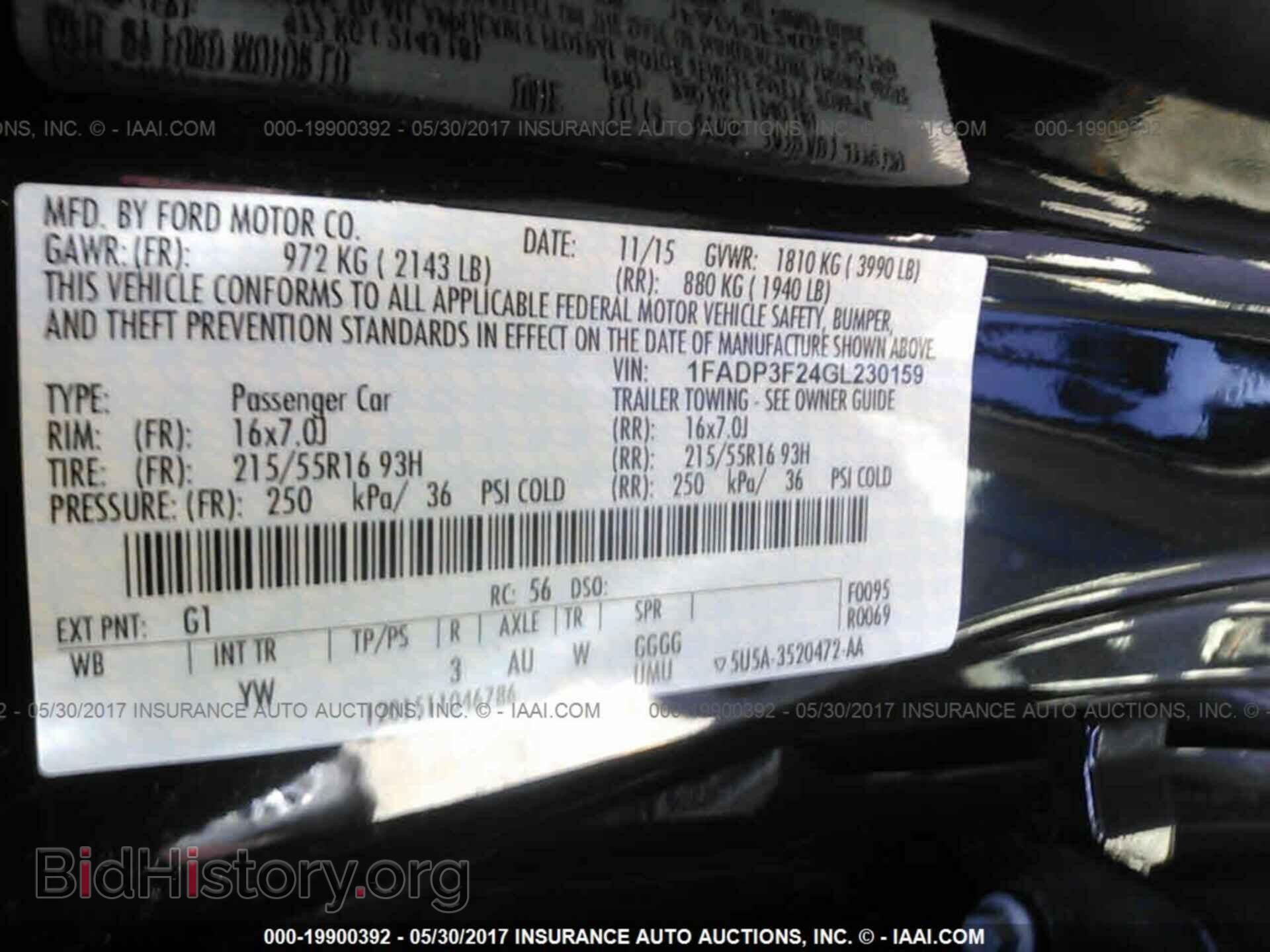 2016 Ford Focus - VIN: 1FADP3F24GL230159 - Фото 9