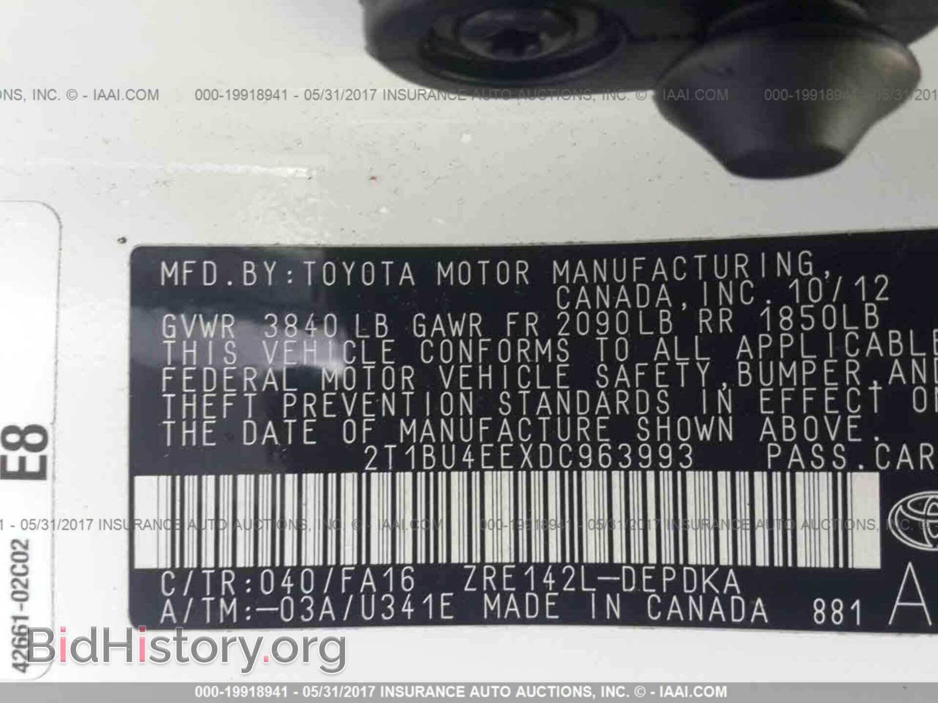 2013 Toyota Corolla - VIN: 2T1BU4EEXDC963993 - Photo 9
