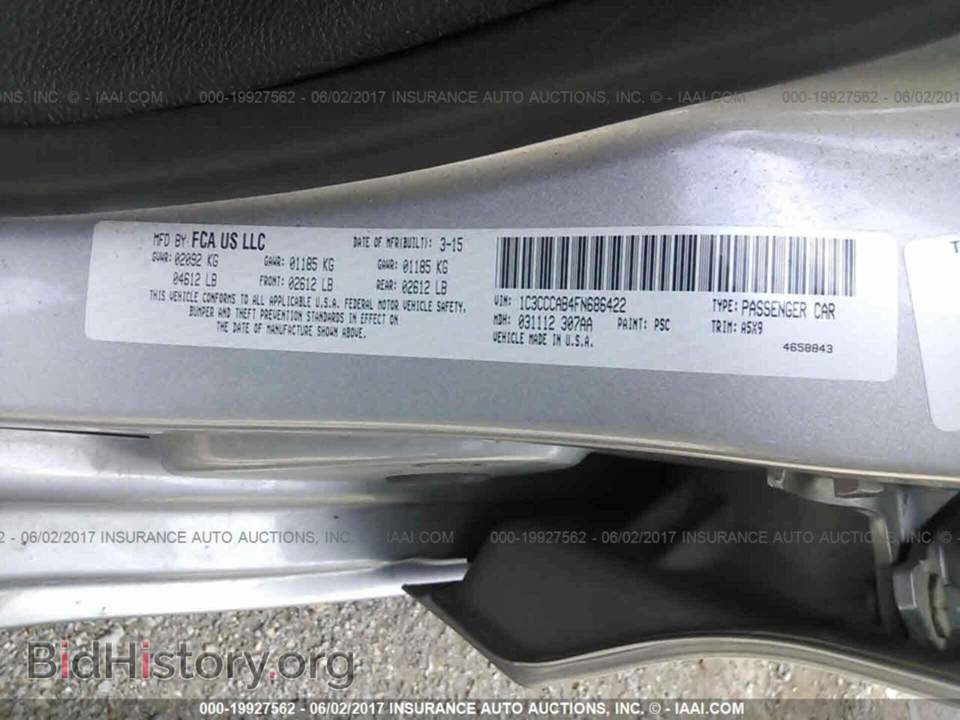 2015 Chrysler 200 - VIN: 1C3CCCAB4FN686422 - Photo 9