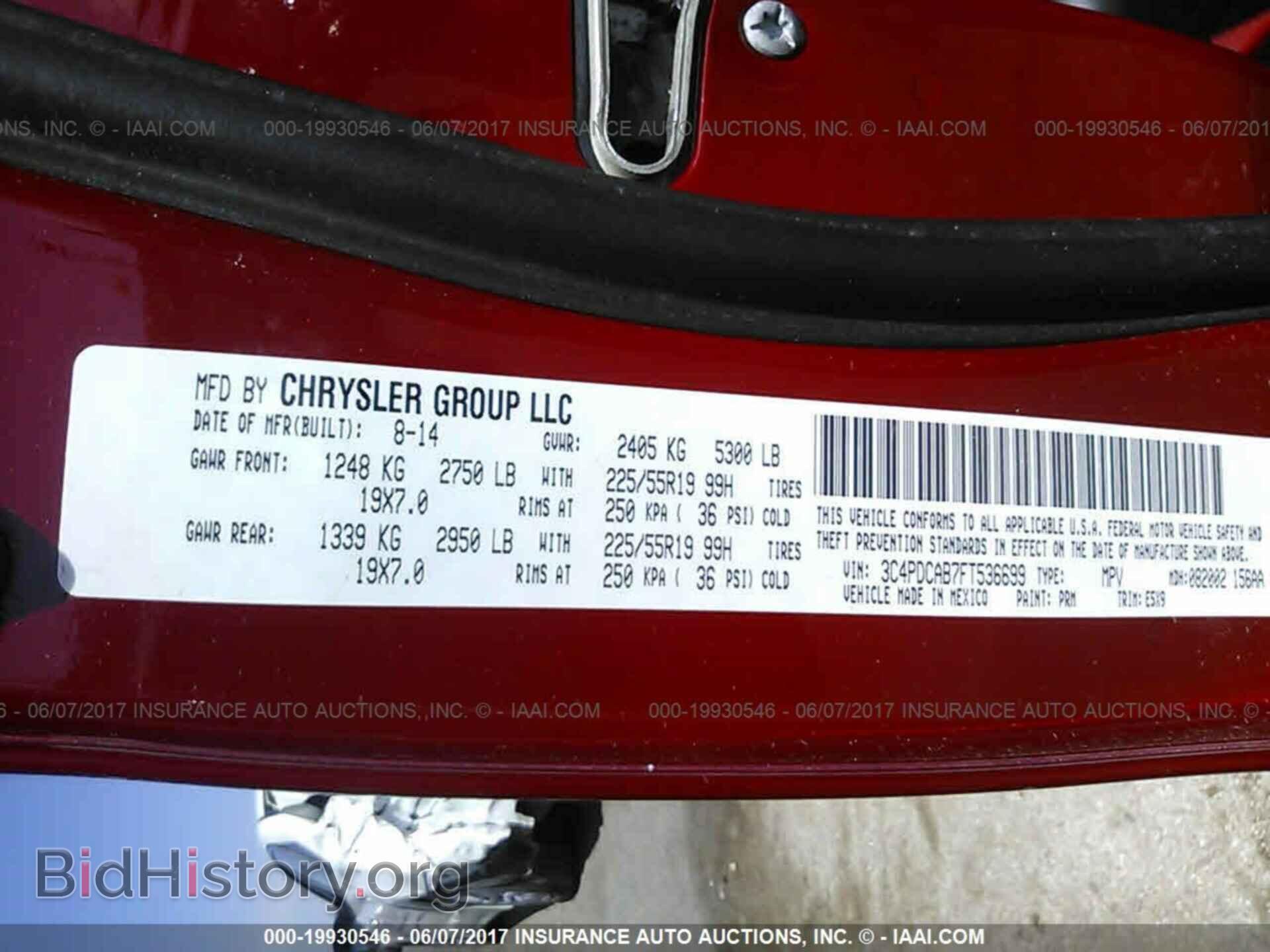 2015 Dodge Journey - VIN: 3C4PDCAB7FT536699 - Photo 9