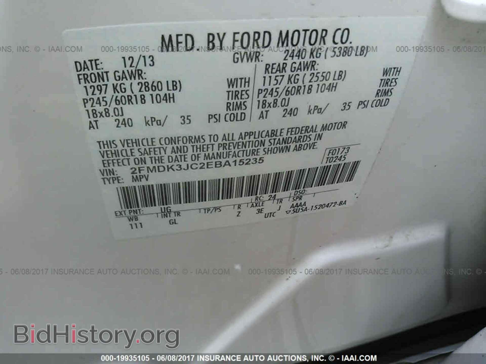 2014 Ford Edge - VIN: 2FMDK3JC2EBA15235 - Photo 9