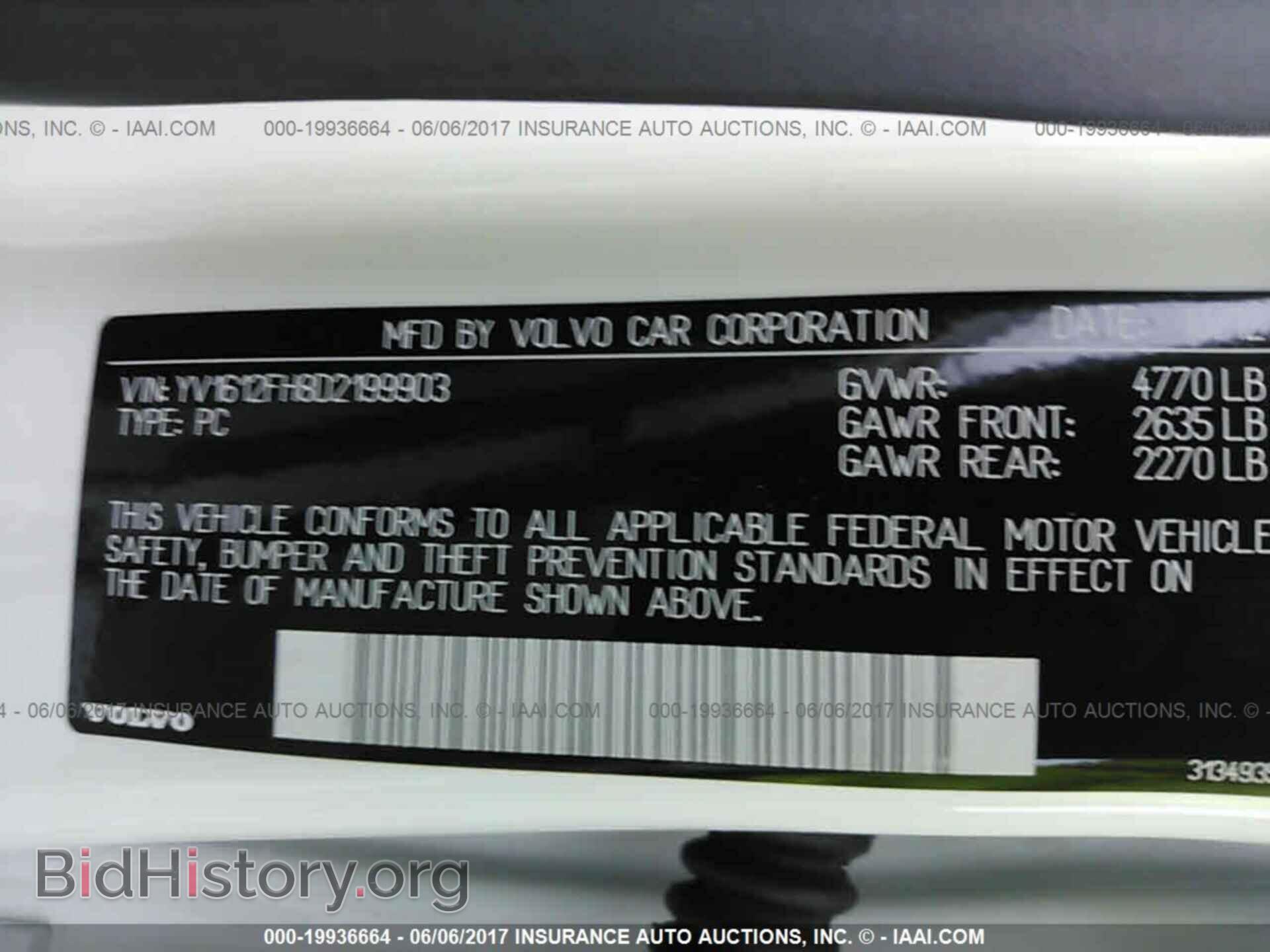 2013 VOLVO S60 - VIN: YV1612FH8D2199903 - Фото 9