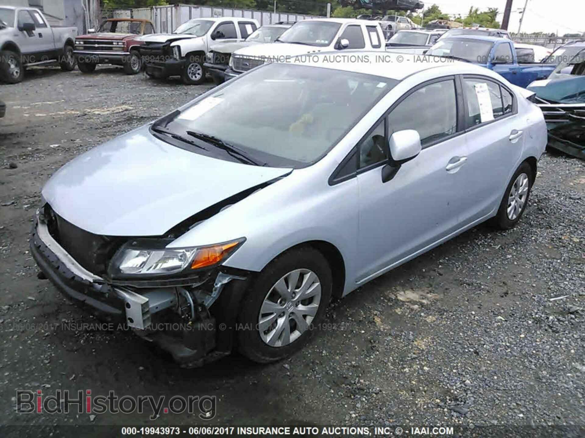 2012 Honda Civic - VIN: 2HGFB2F5XCH527550 - Фото 2