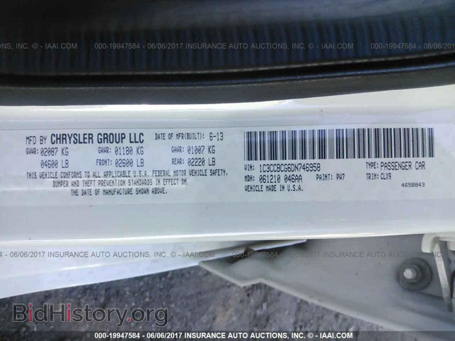 2013 Chrysler 200 - VIN: 1C3CCBCG6DN746958 - Photo 9