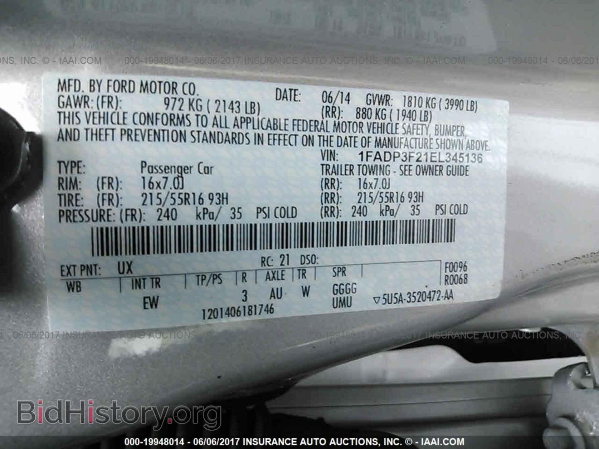2014 Ford Focus - VIN: 1FADP3F21EL345136 - Фото 9