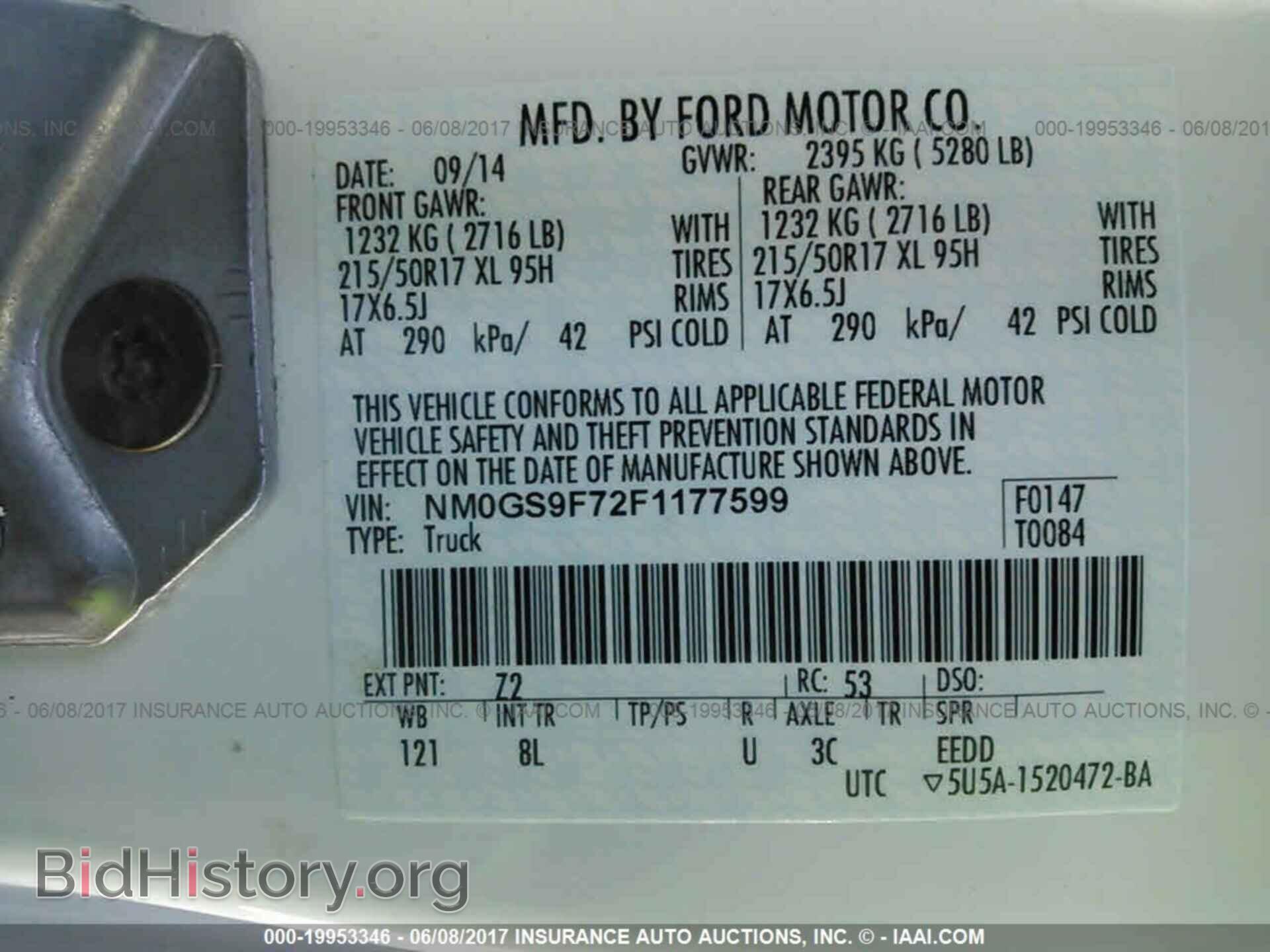 2015 Ford Transit - VIN: NM0GS9F72F1177599 - Photo 9