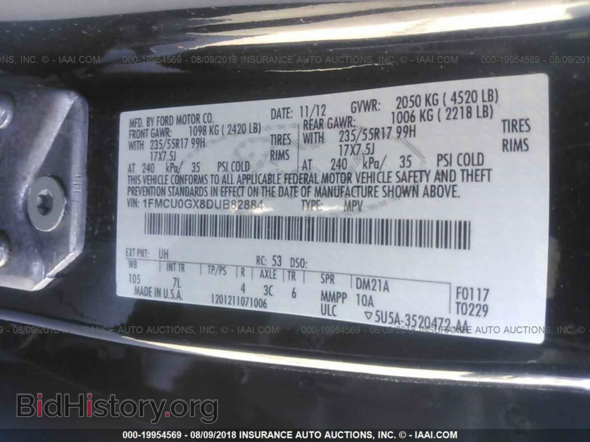 2013 Ford Escape - VIN: 1FMCU0GX8DUB82884 - Photo 9
