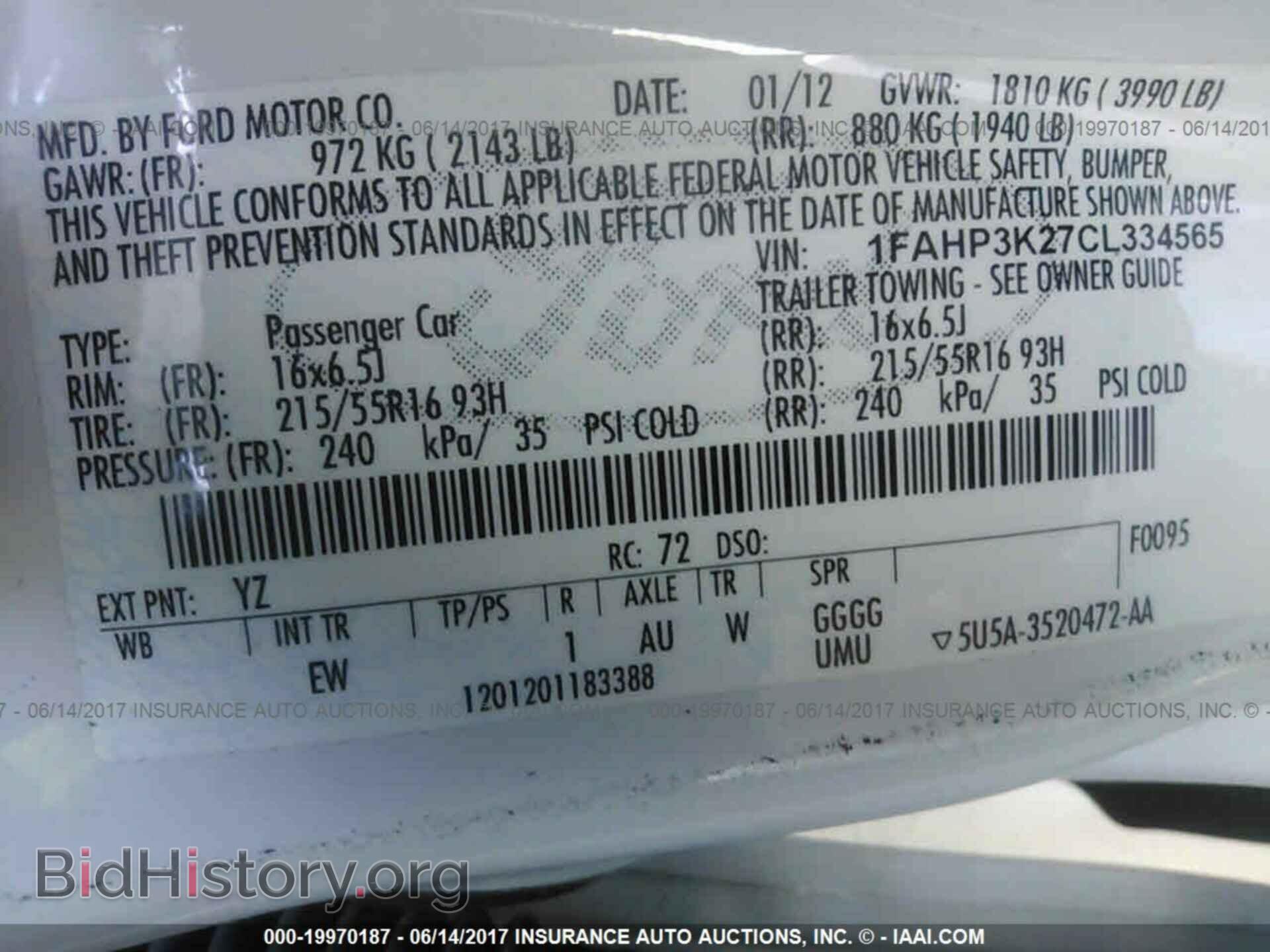 2012 Ford Focus - VIN: 1FAHP3K27CL334565 - Фото 9