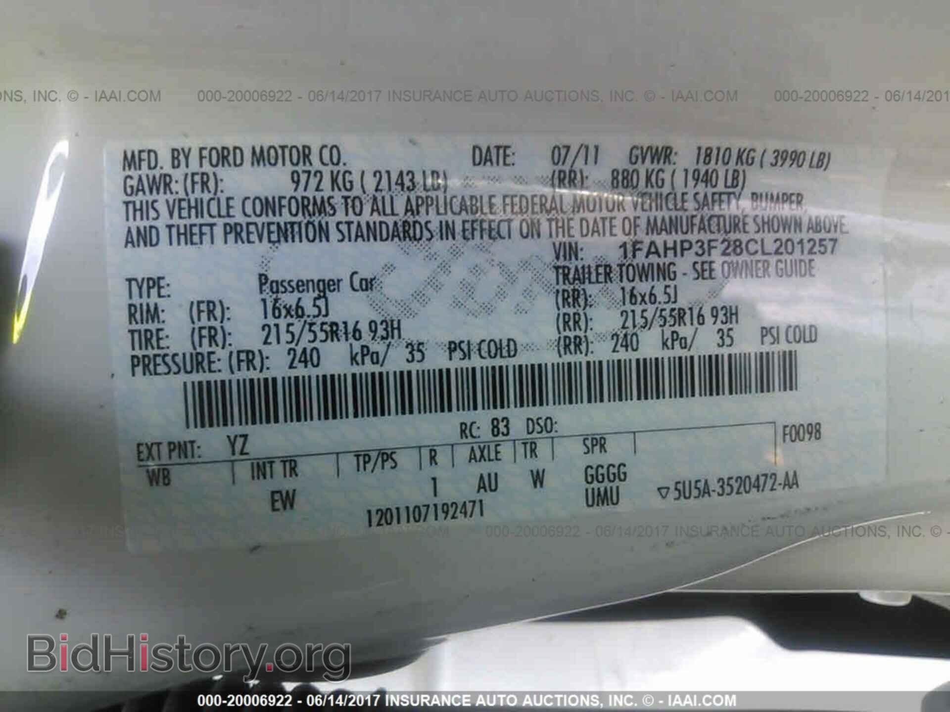 2012 Ford Focus - VIN: 1FAHP3F28CL201257 - Photo 9