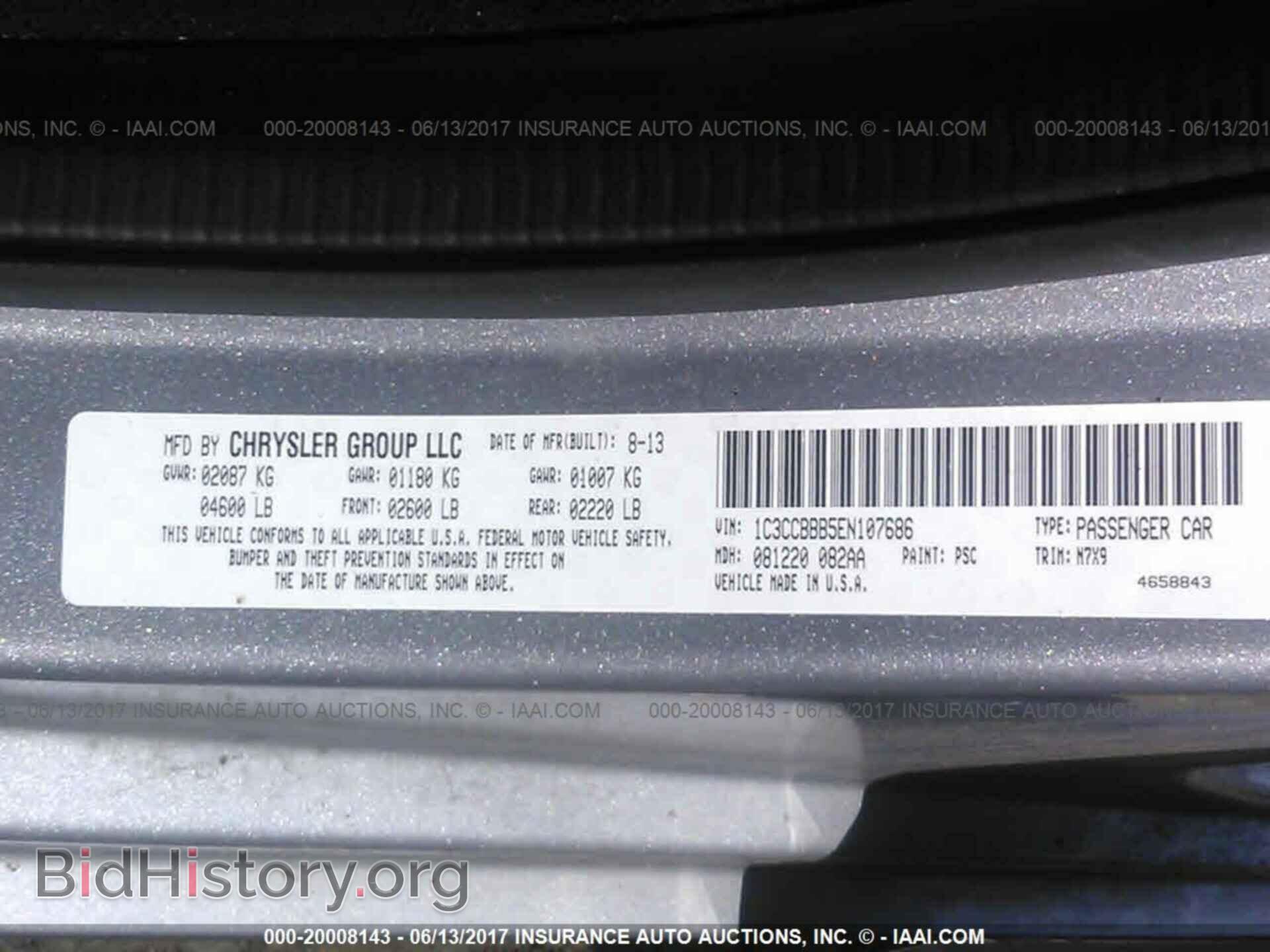 2014 Chrysler 200 - VIN: 1C3CCBBB5EN107686 - Photo 9