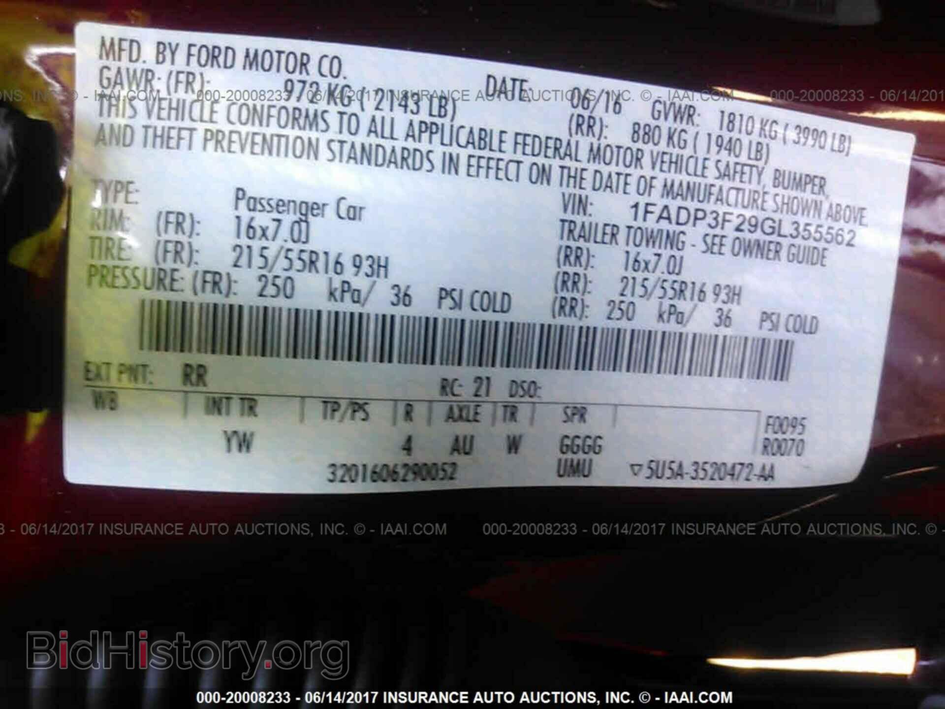 2016 Ford Focus - VIN: 1FADP3F29GL355562 - Фото 9