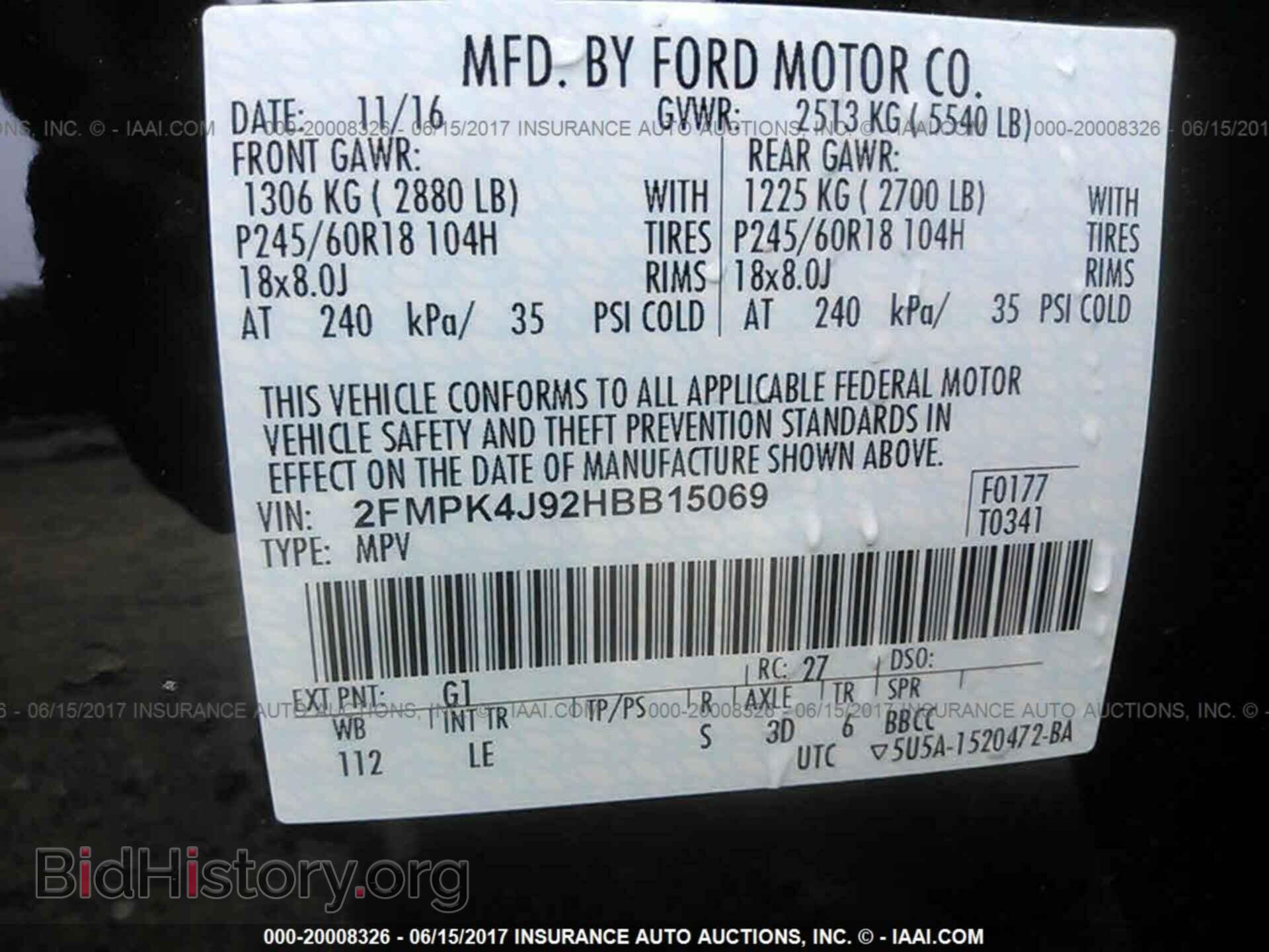 2017 Ford Edge - VIN: 2FMPK4J92HBB15069 - Photo 9