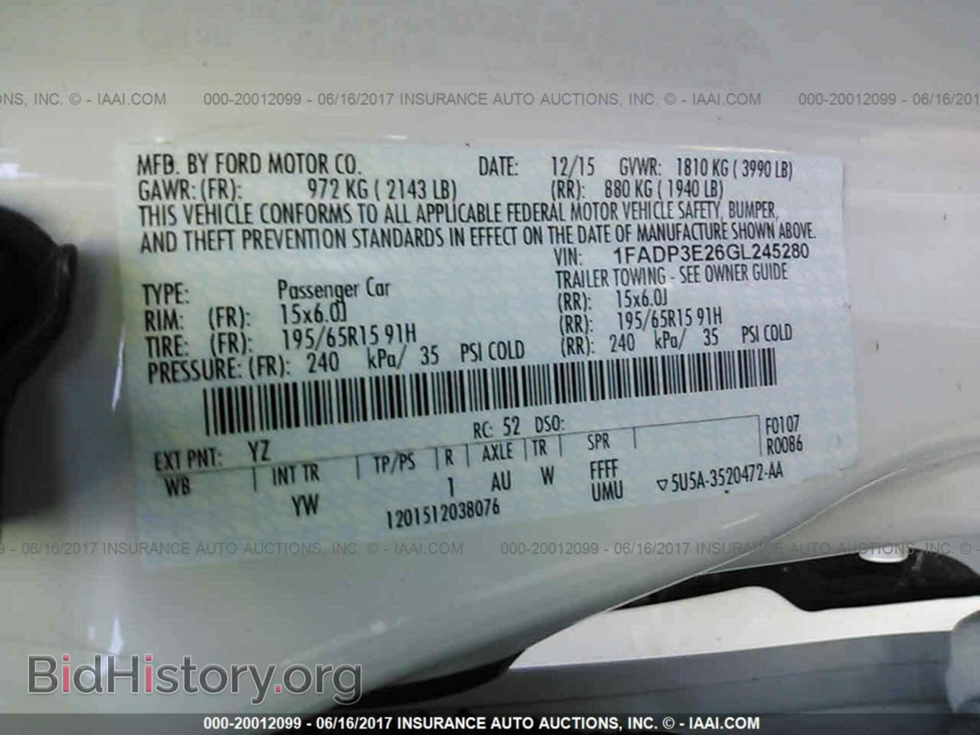 2016 Ford Focus - VIN: 1FADP3E26GL245280 - Фото 9