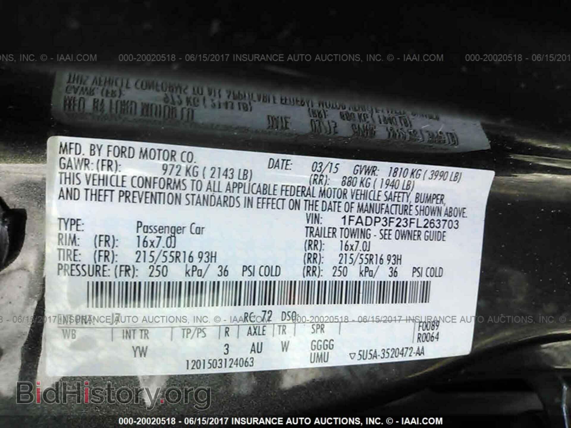 2015 Ford Focus - VIN: 1FADP3F23FL263703 - Фото 9