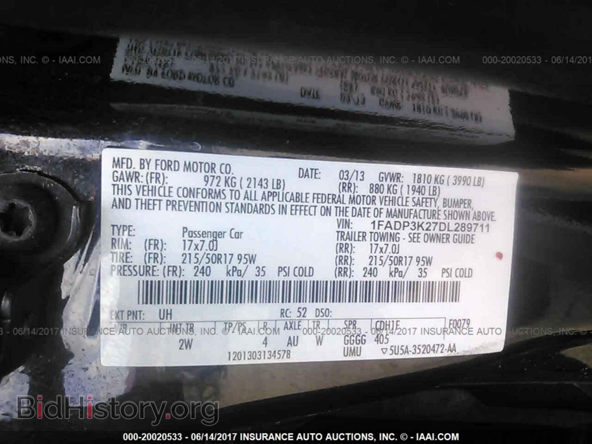 2013 Ford Focus - VIN: 1FADP3K27DL289711 - Фото 9