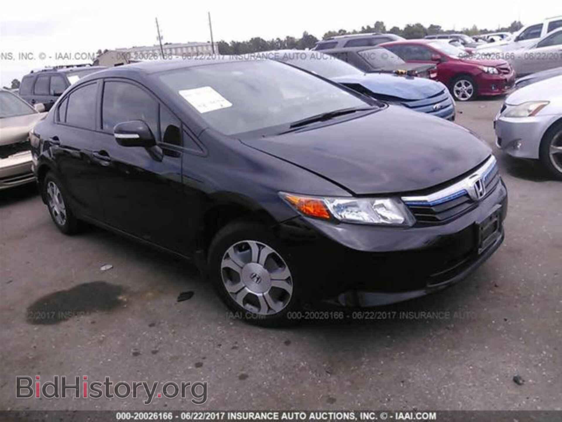 2012 Honda CIVIC (VIN JHMFB4F29CS004687) — фото 1 из 10, IAAI, повреждение: левая передняя часть