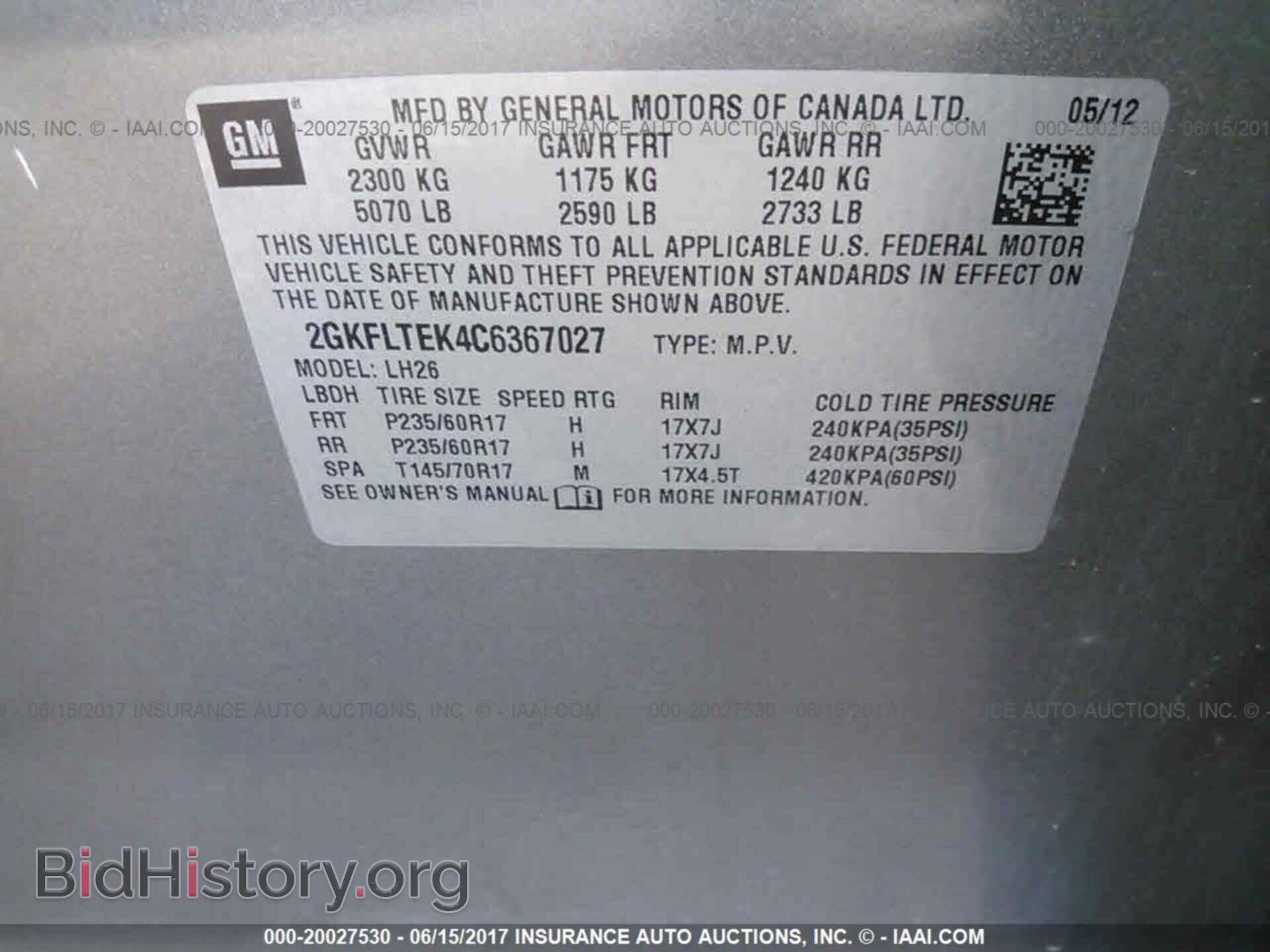 2012 Gmc Terrain - VIN: 2GKFLTEK4C6367027 - Photo 9