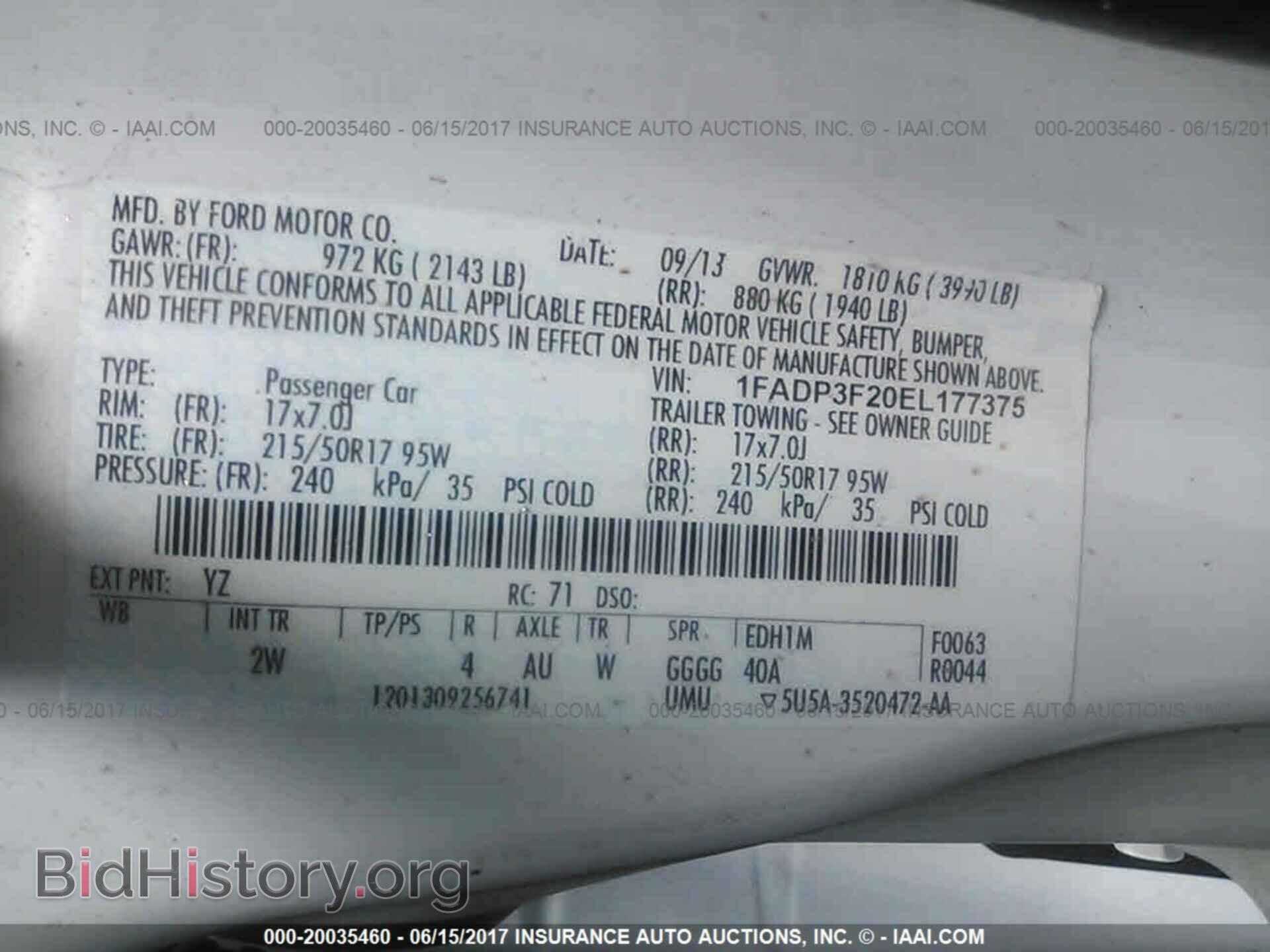 2014 Ford Focus - VIN: 1FADP3F20EL177375 - Фото 9