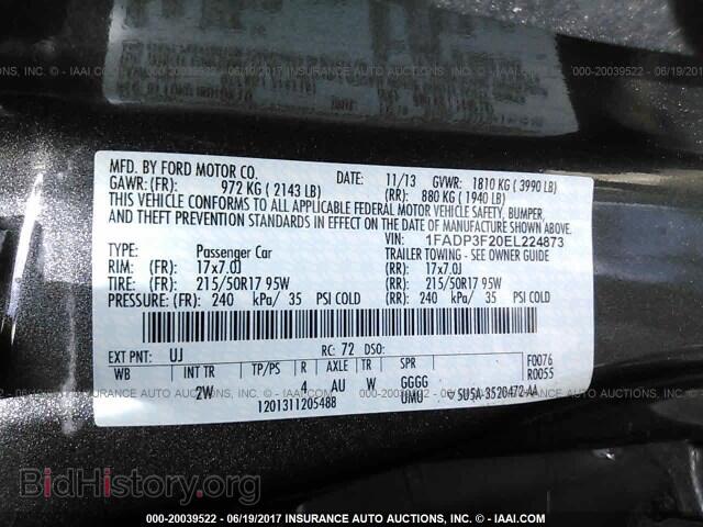2014 Ford Focus - VIN: 1FADP3F20EL224873 - Фото 9