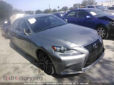 2015 Lexus IS, серый — VIN JTHCE1D26F5006072, IAAI
