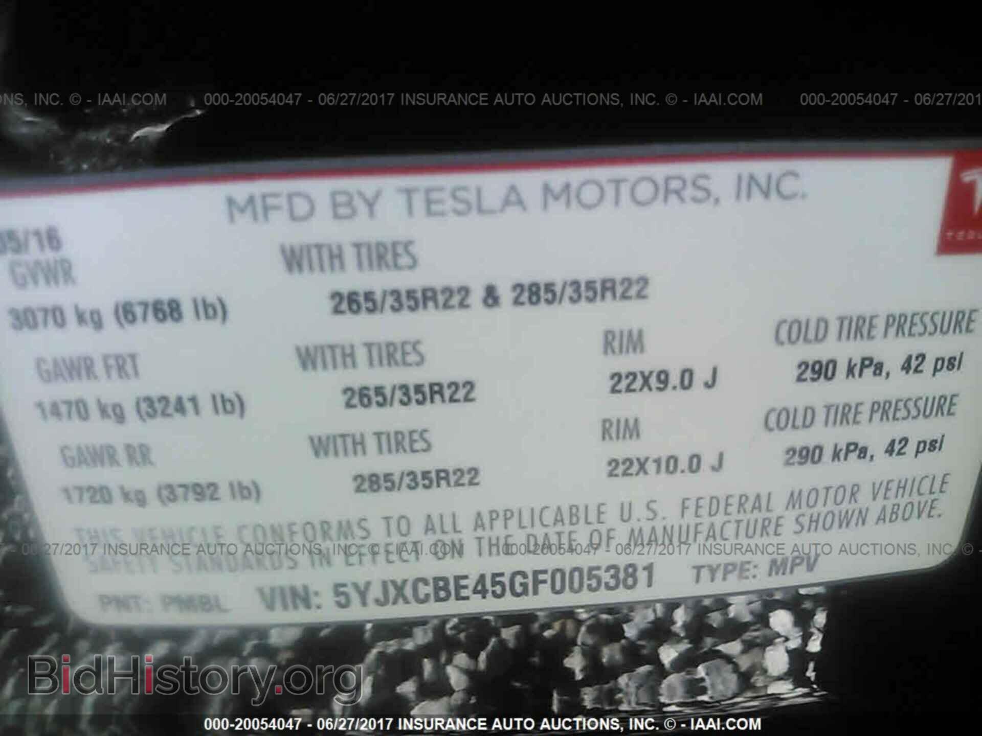 2016 Tesla Model x - VIN: 5YJXCBE45GF005381 - Photo 9
