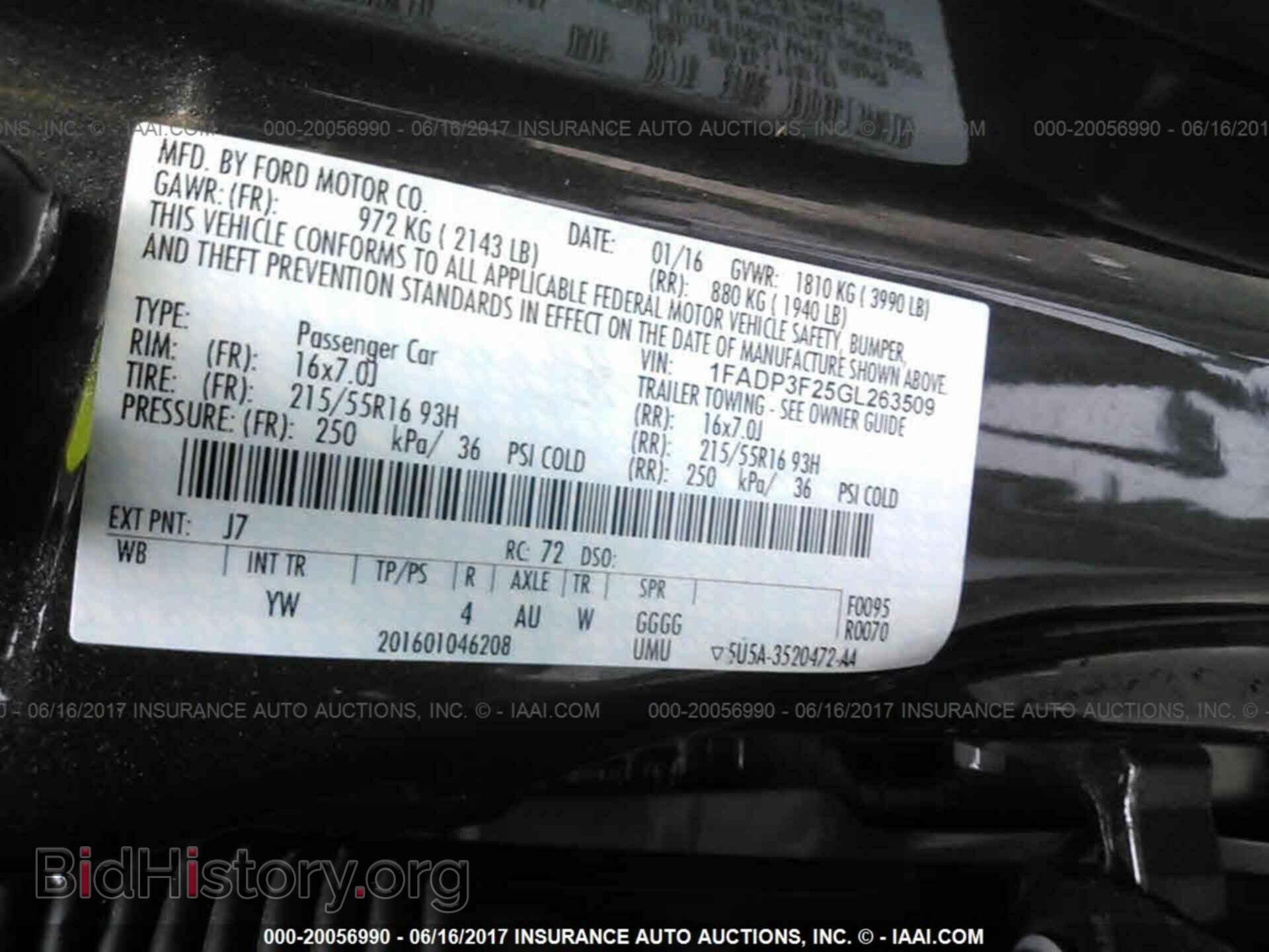 2016 Ford Focus - VIN: 1FADP3F25GL263509 - Фото 9
