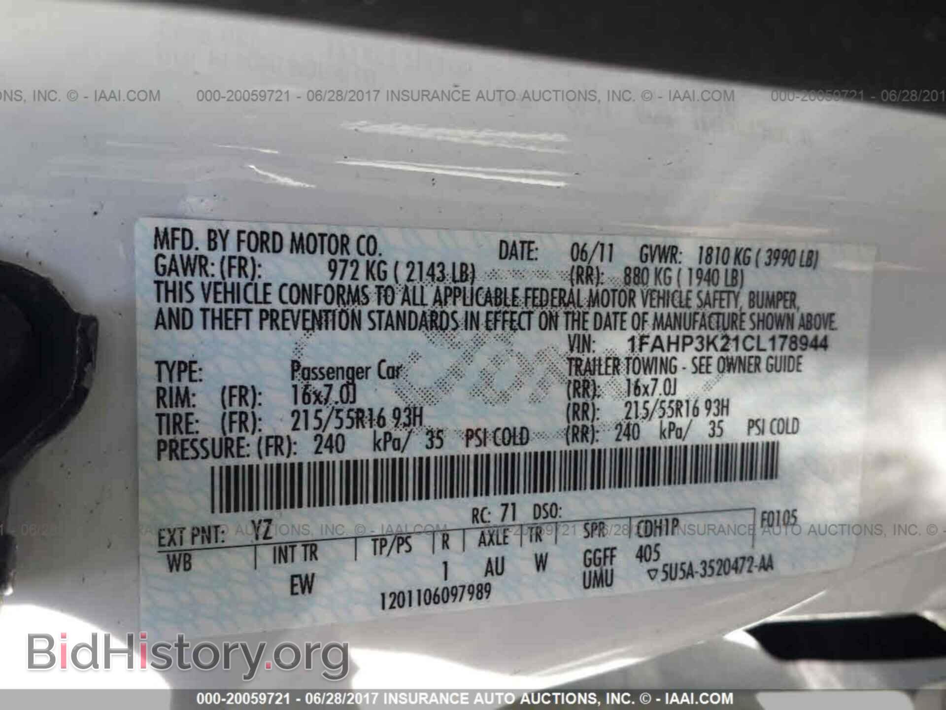 2012 Ford Focus - VIN: 1FAHP3K21CL178944 - Фото 9