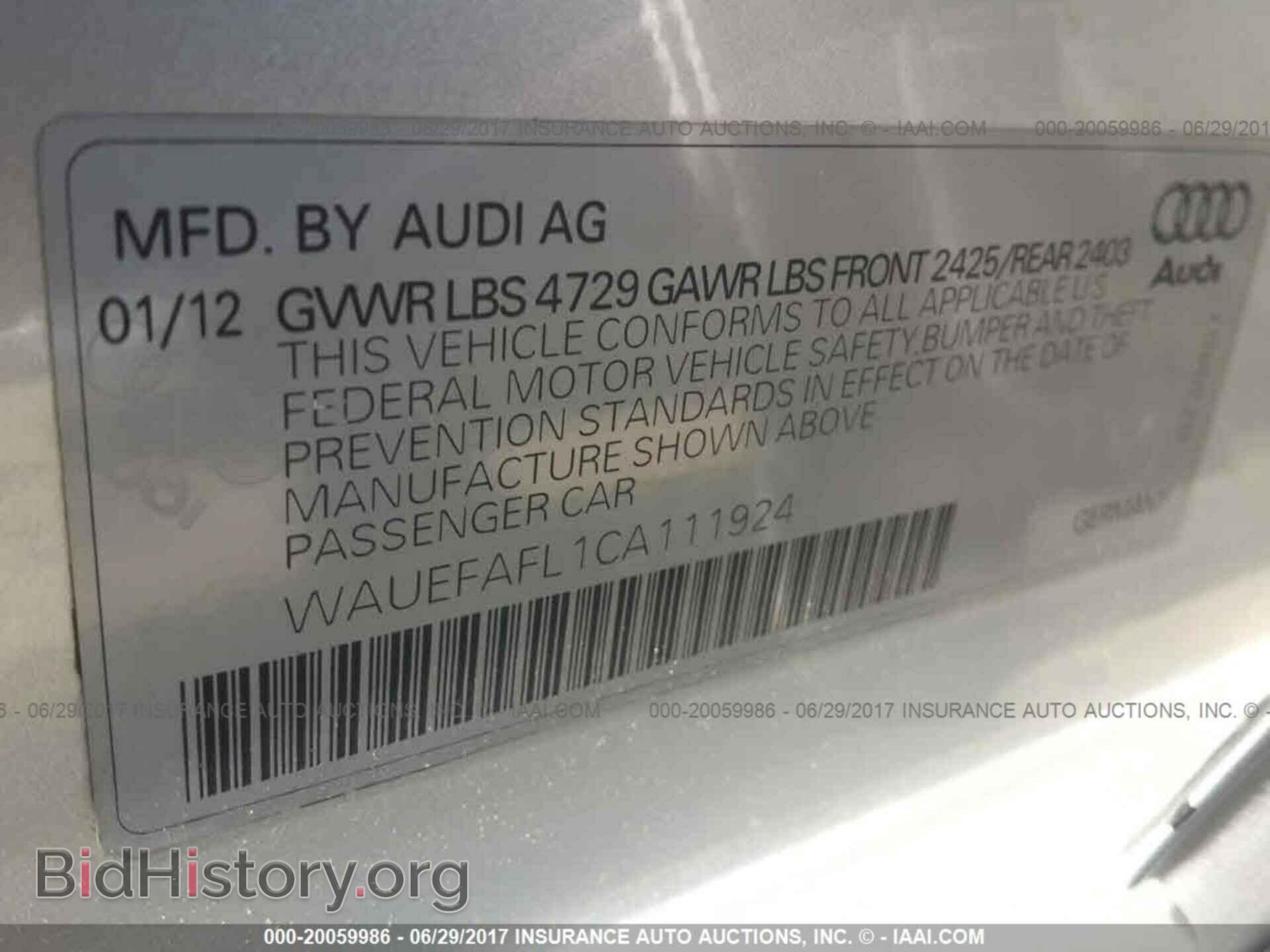 2012 Audi A4 - VIN: WAUEFAFL1CA111924 - Photo 9