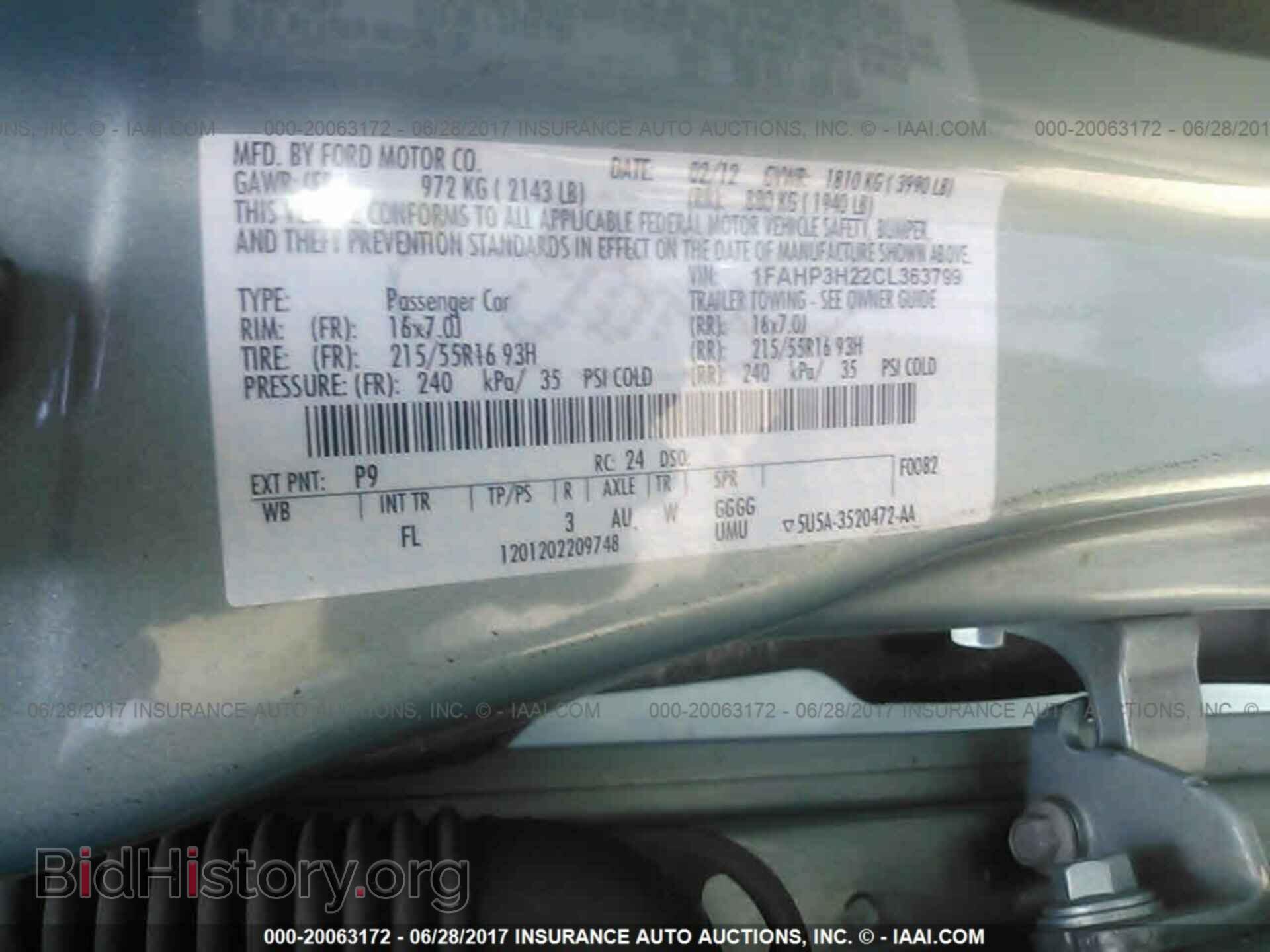2012 Ford Focus - VIN: 1FAHP3H22CL363799 - Photo 9