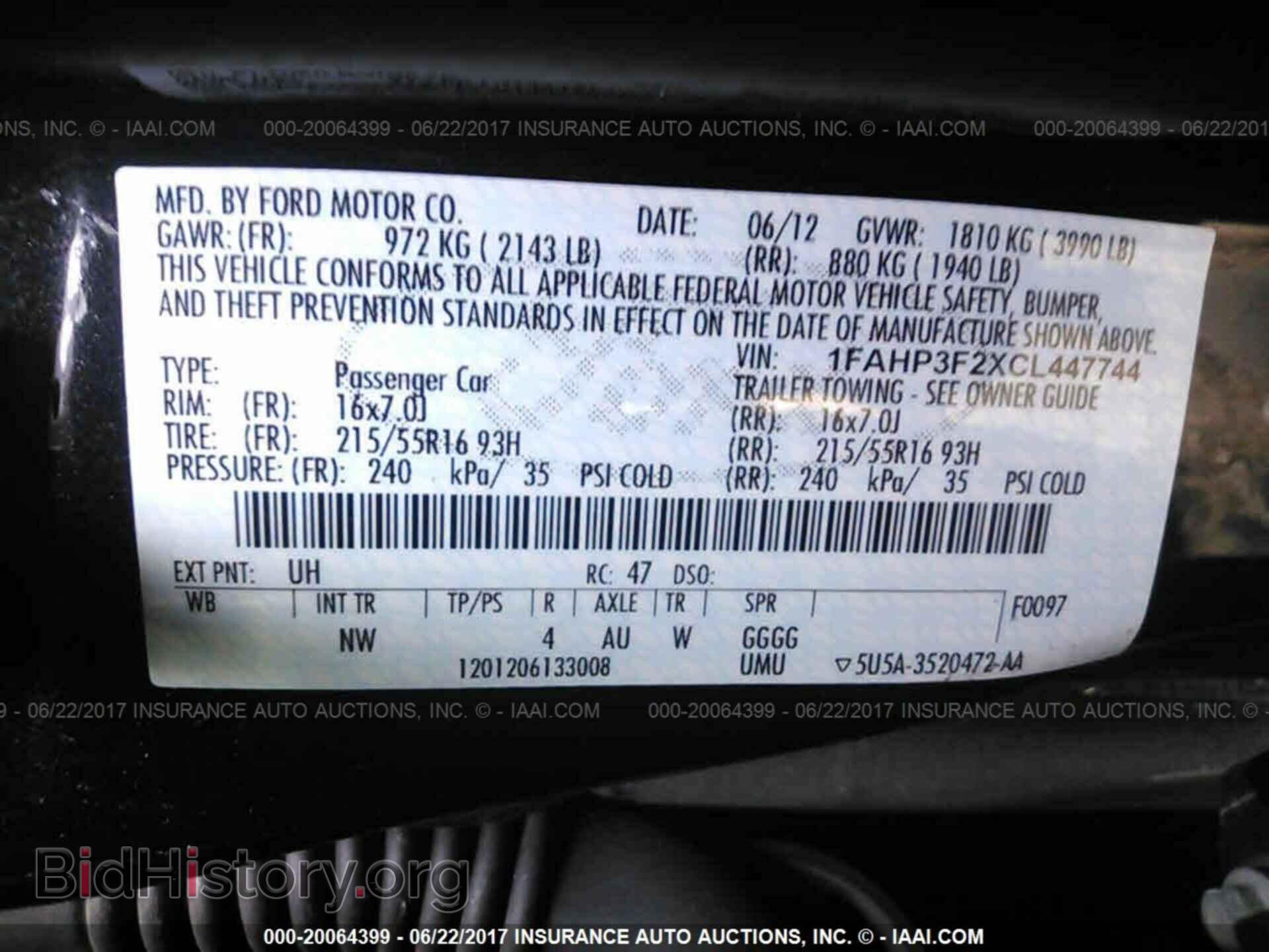 2012 Ford Focus - VIN: 1FAHP3F2XCL447744 - Фото 9