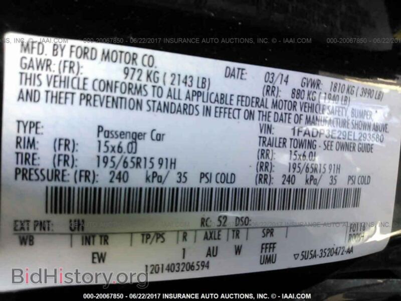 2014 Ford FOCUS (VIN 1FADP3E29EL293580) — фото 9 из 10