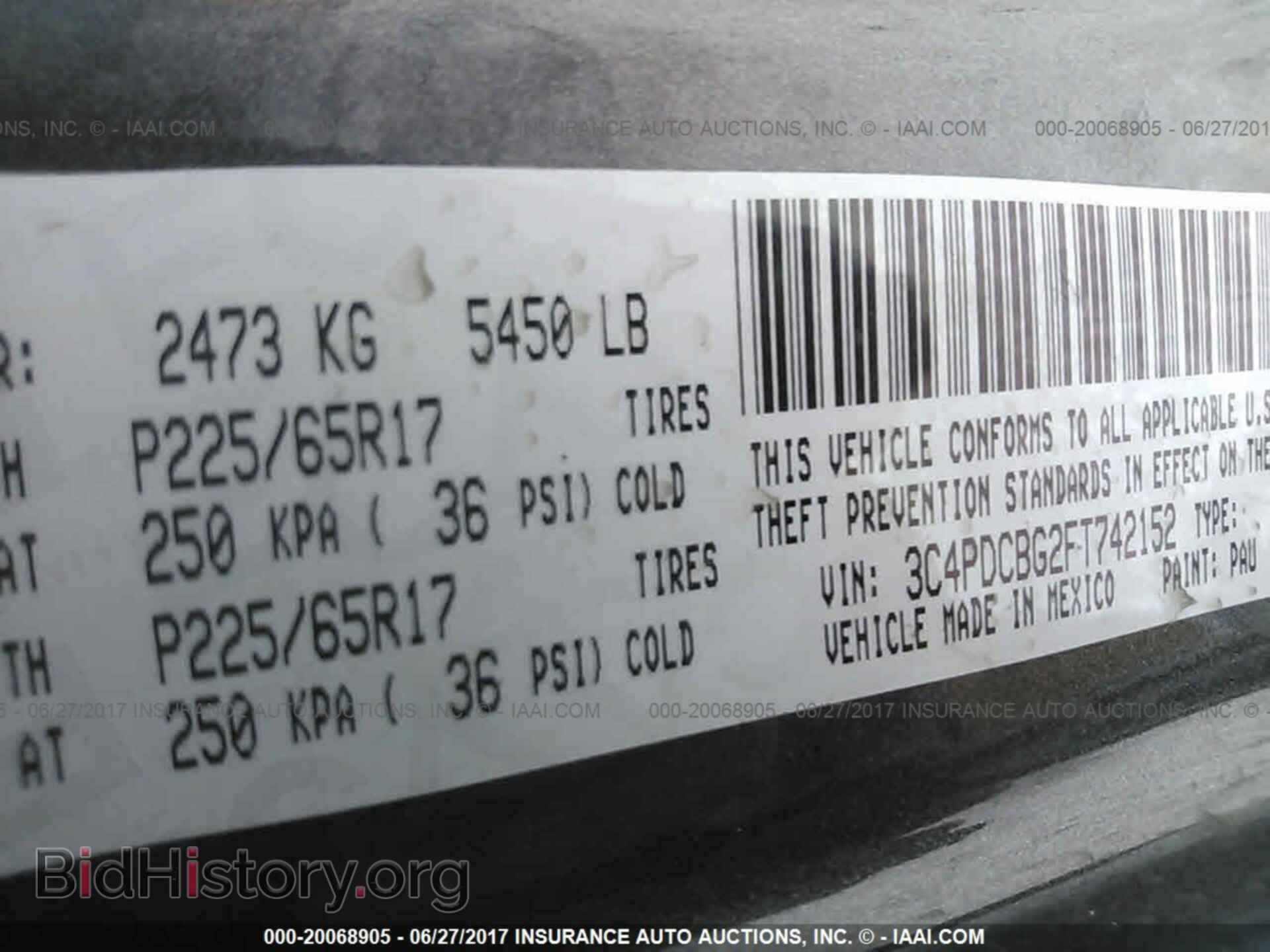 2015 Dodge Journey - VIN: 3C4PDCBG2FT742152 - Фото 9
