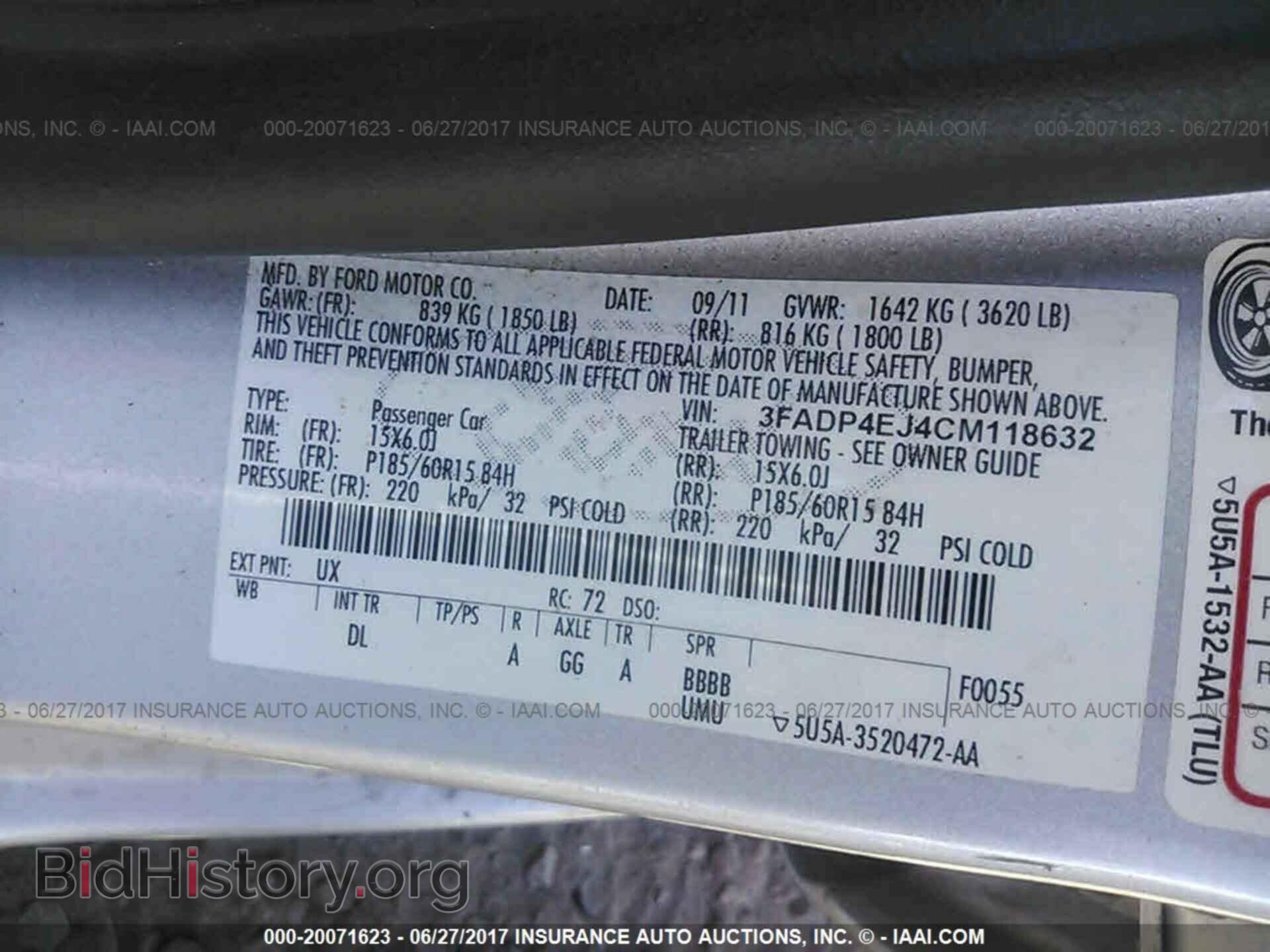 2012 Ford Fiesta - VIN: 3FADP4EJ4CM118632 - Фото 9