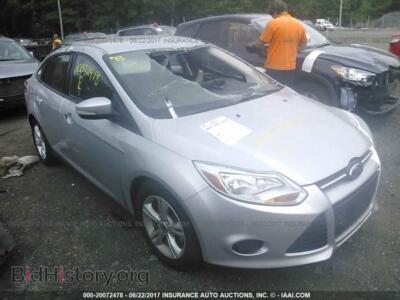 2014 Ford FOCUS, silver — VIN 1FADP3F2XEL215324, IAAI