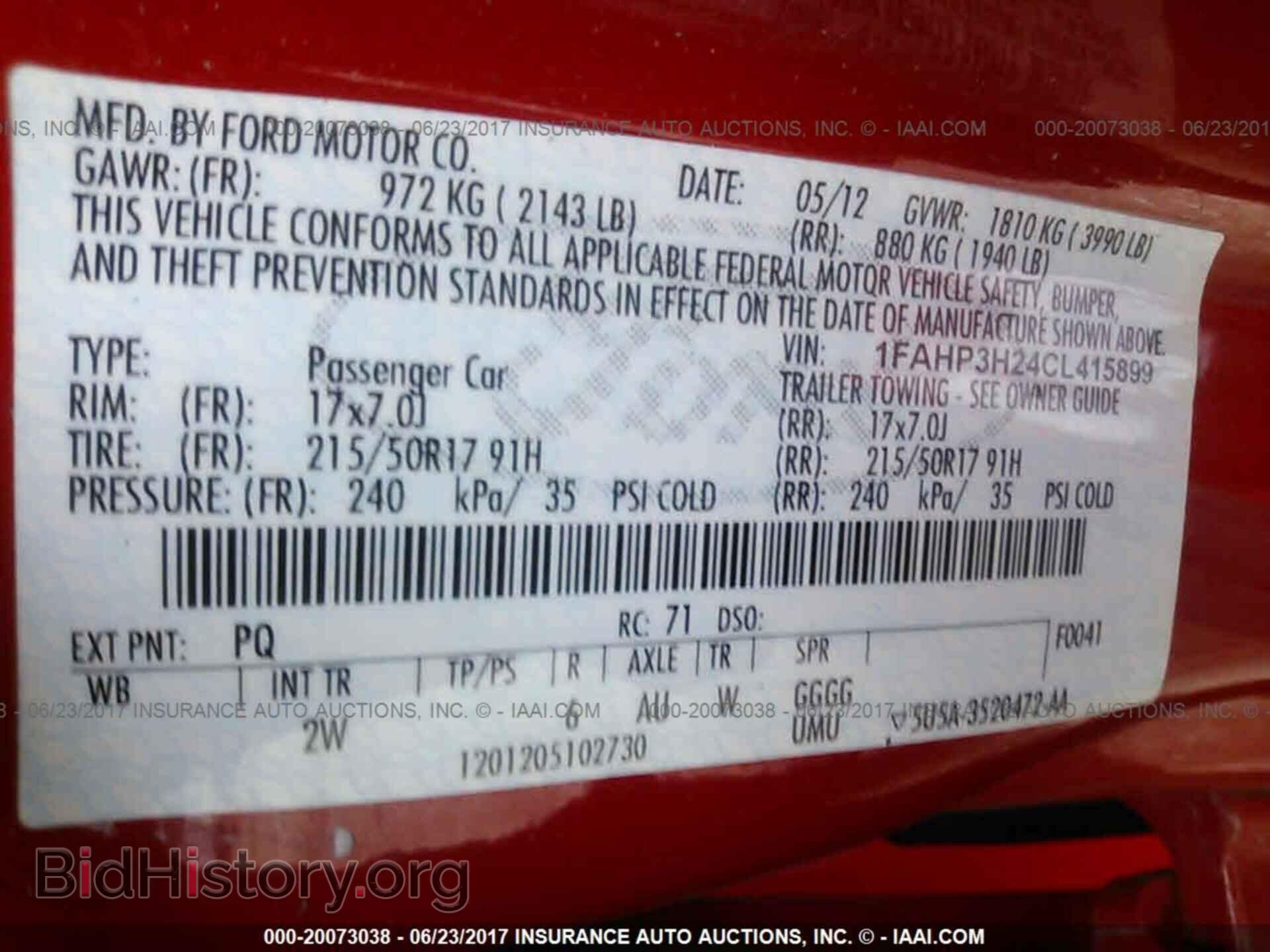 2012 Ford Focus - VIN: 1FAHP3H24CL415899 - Photo 9