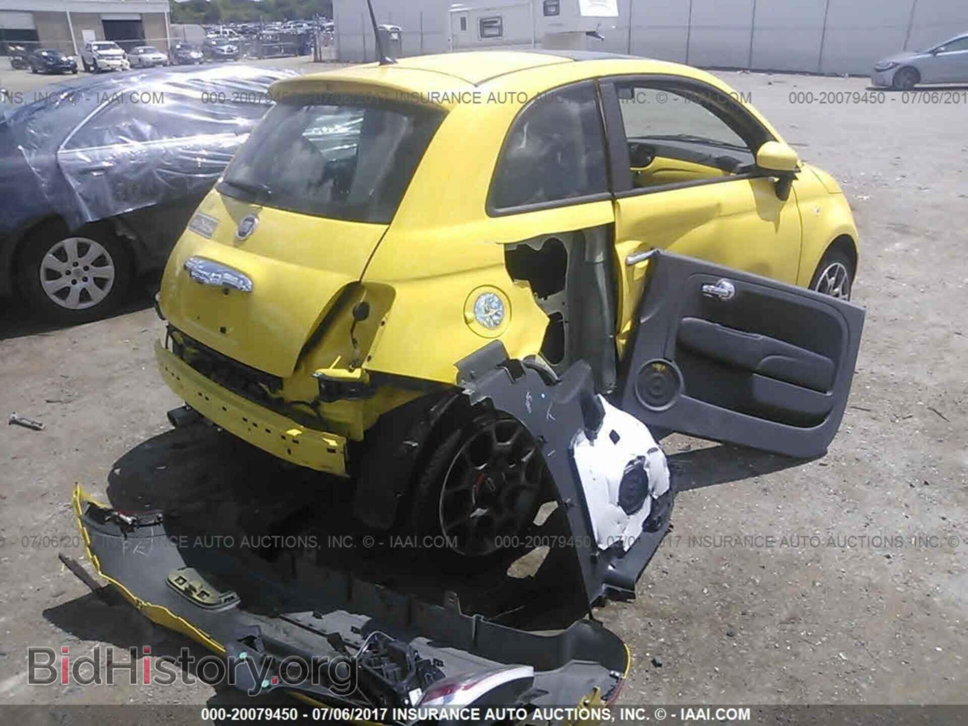 2013 Fiat 500 - VIN: 3C3CFFBR4DT514800 - Фото 4