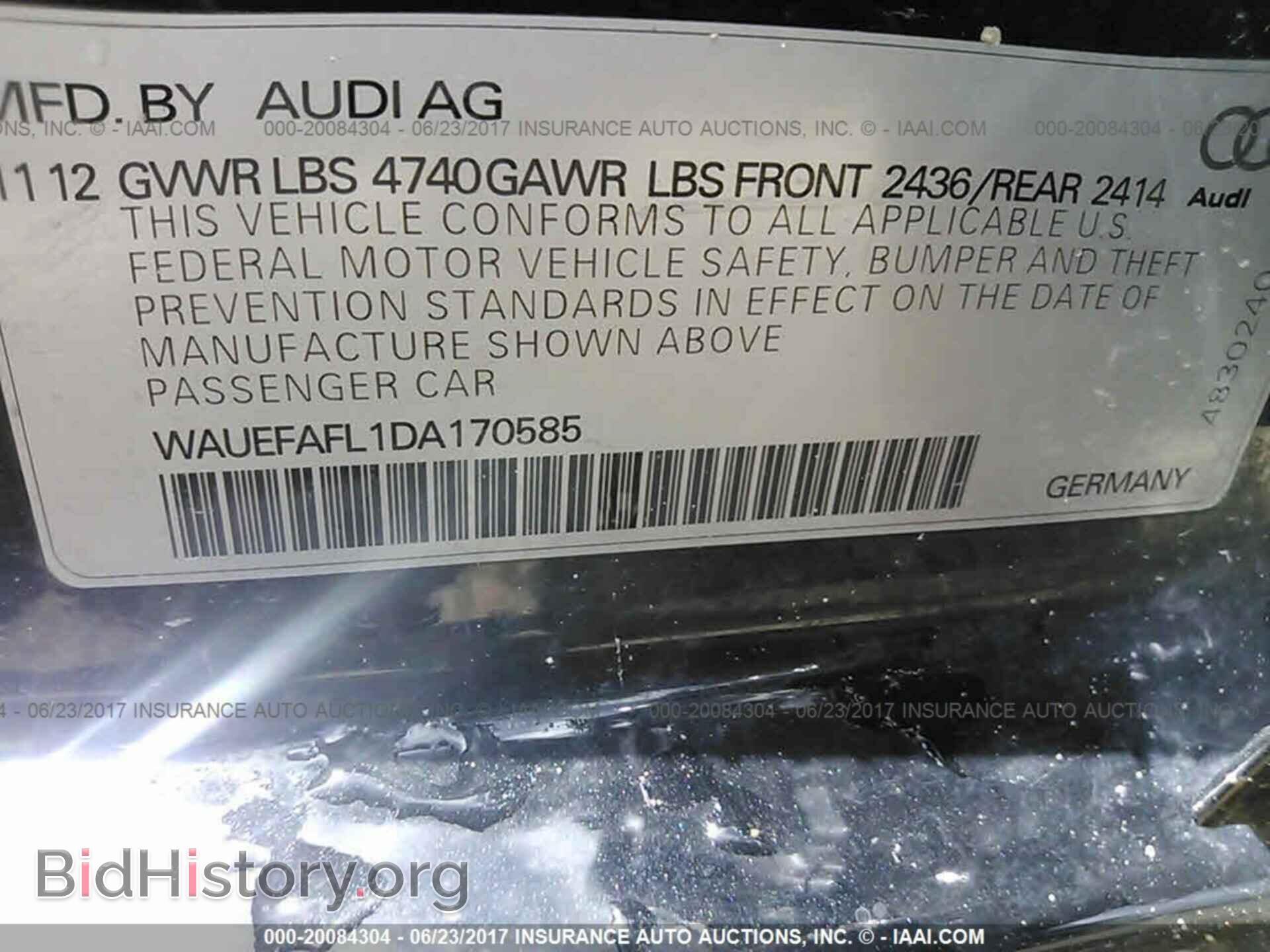 2013 Audi A4 - VIN: WAUEFAFL1DA170585 - Photo 9