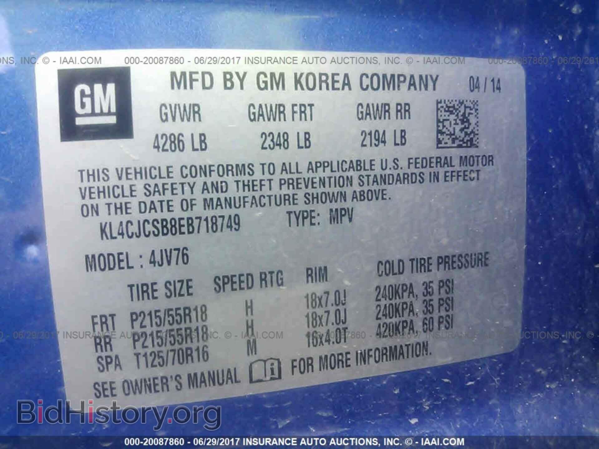2014 Buick Encore - VIN: KL4CJCSB8EB718749 - Photo 9