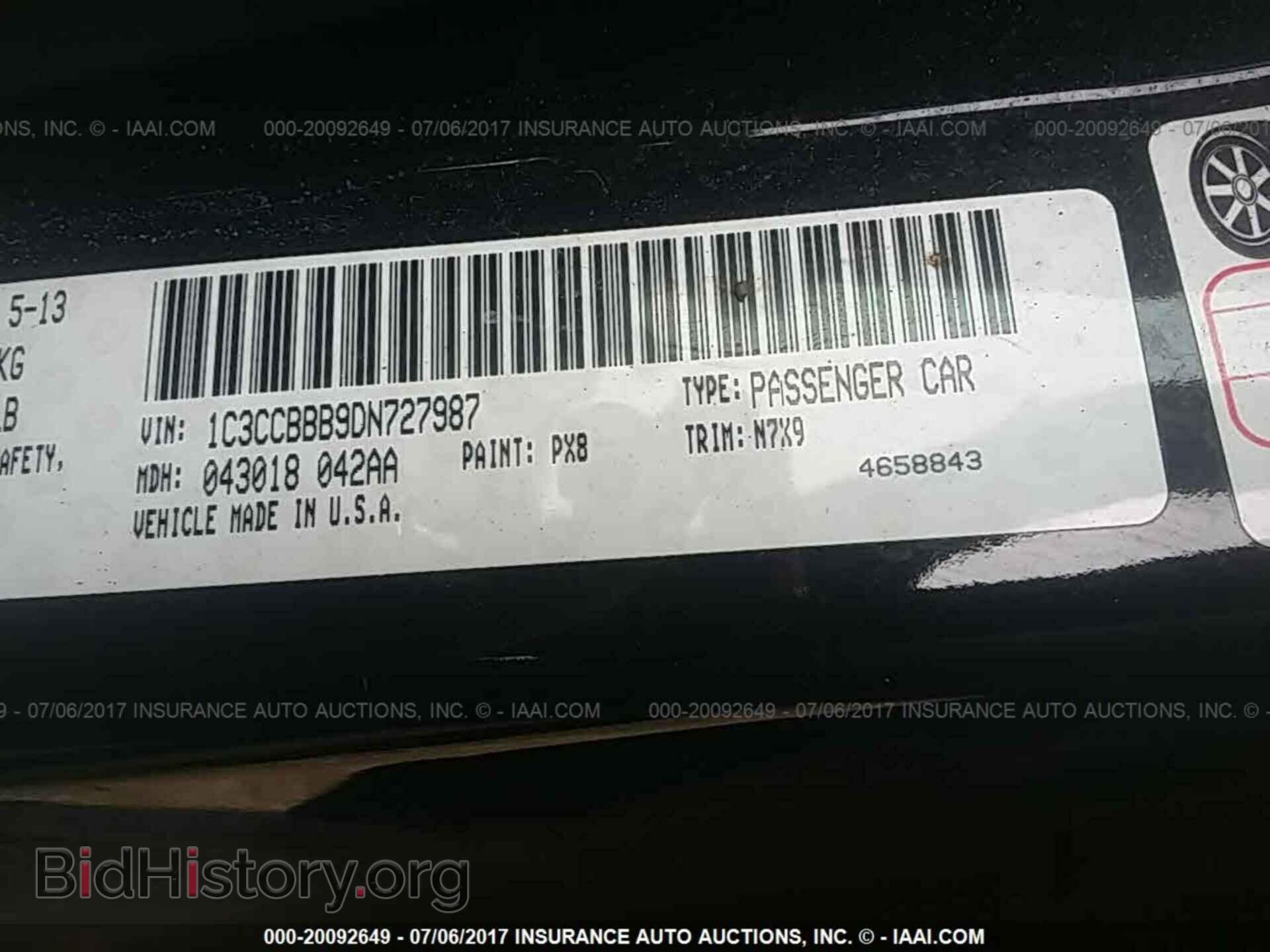 2013 Chrysler 200 - VIN: 1C3CCBBB9DN727987 - Photo 9