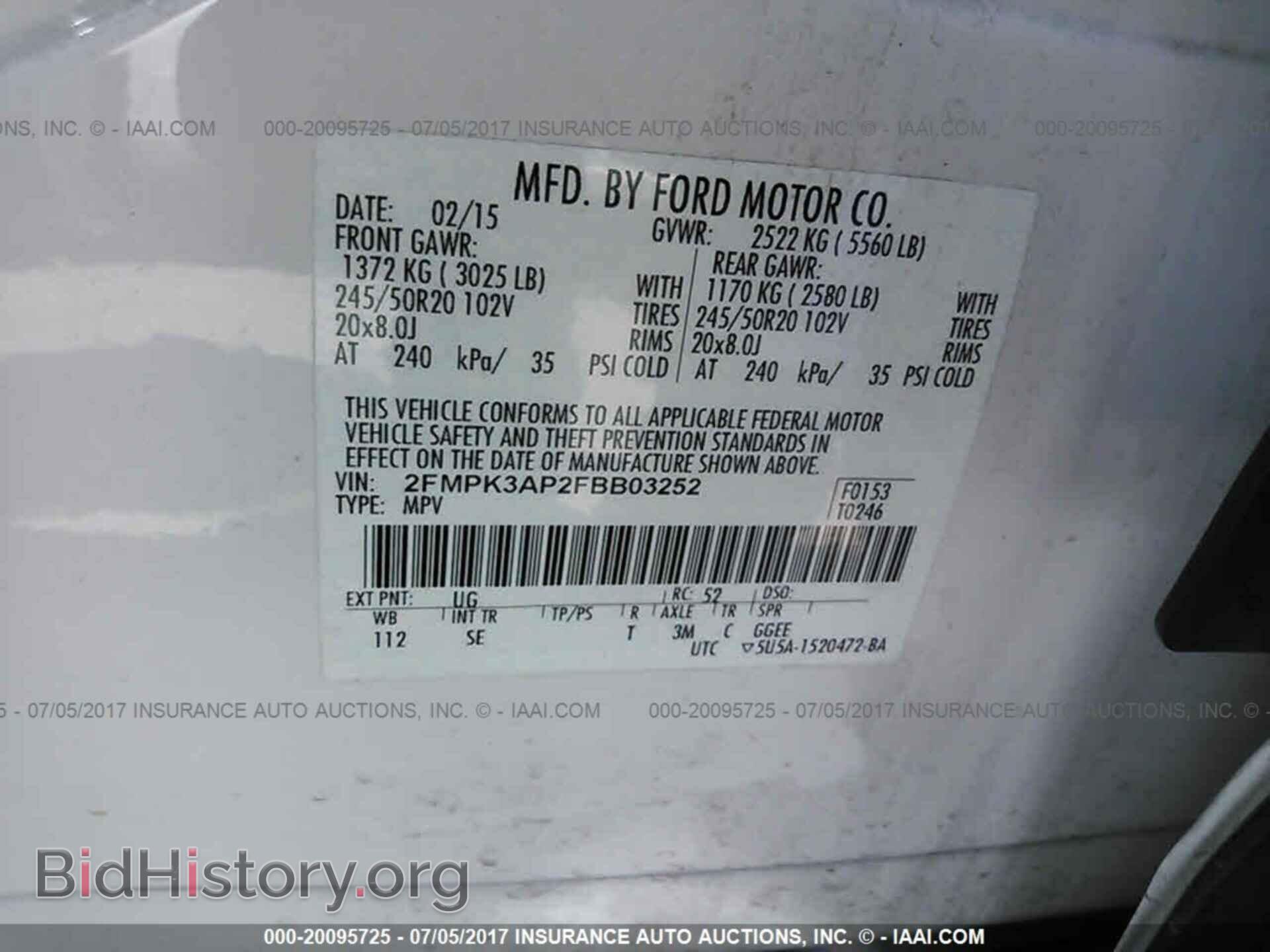 2015 Ford Edge - VIN: 2FMPK3AP2FBB03252 - Photo 9