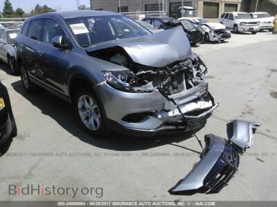 2015 Mazda CX-9, серебристый — VIN JM3TB2CV6F0458636, IAAI