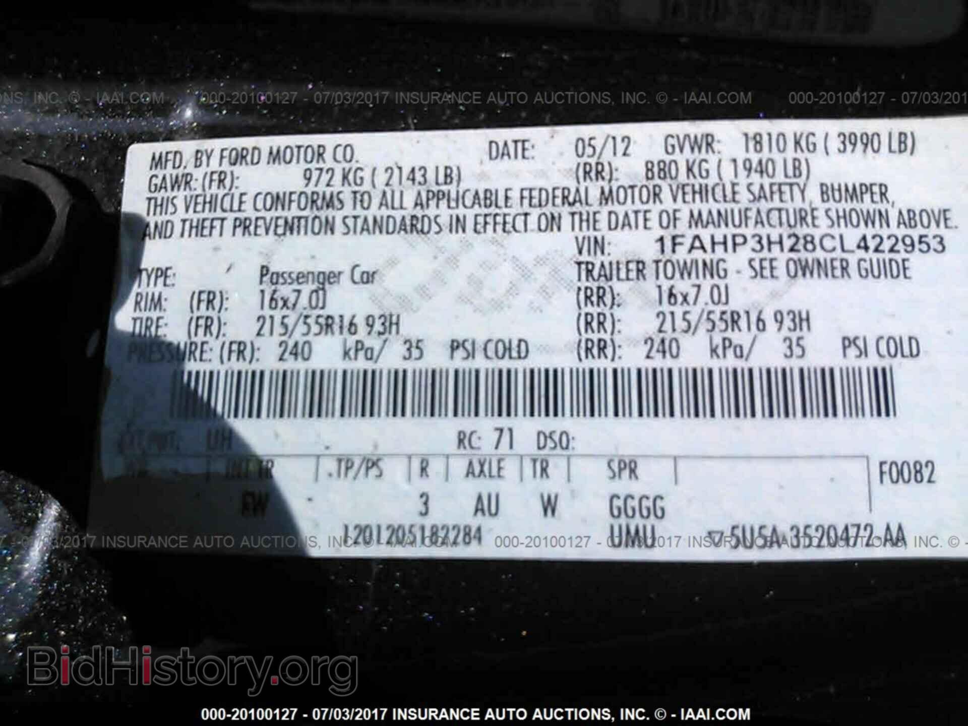 2012 Ford Focus - VIN: 1FAHP3H28CL422953 - Photo 9