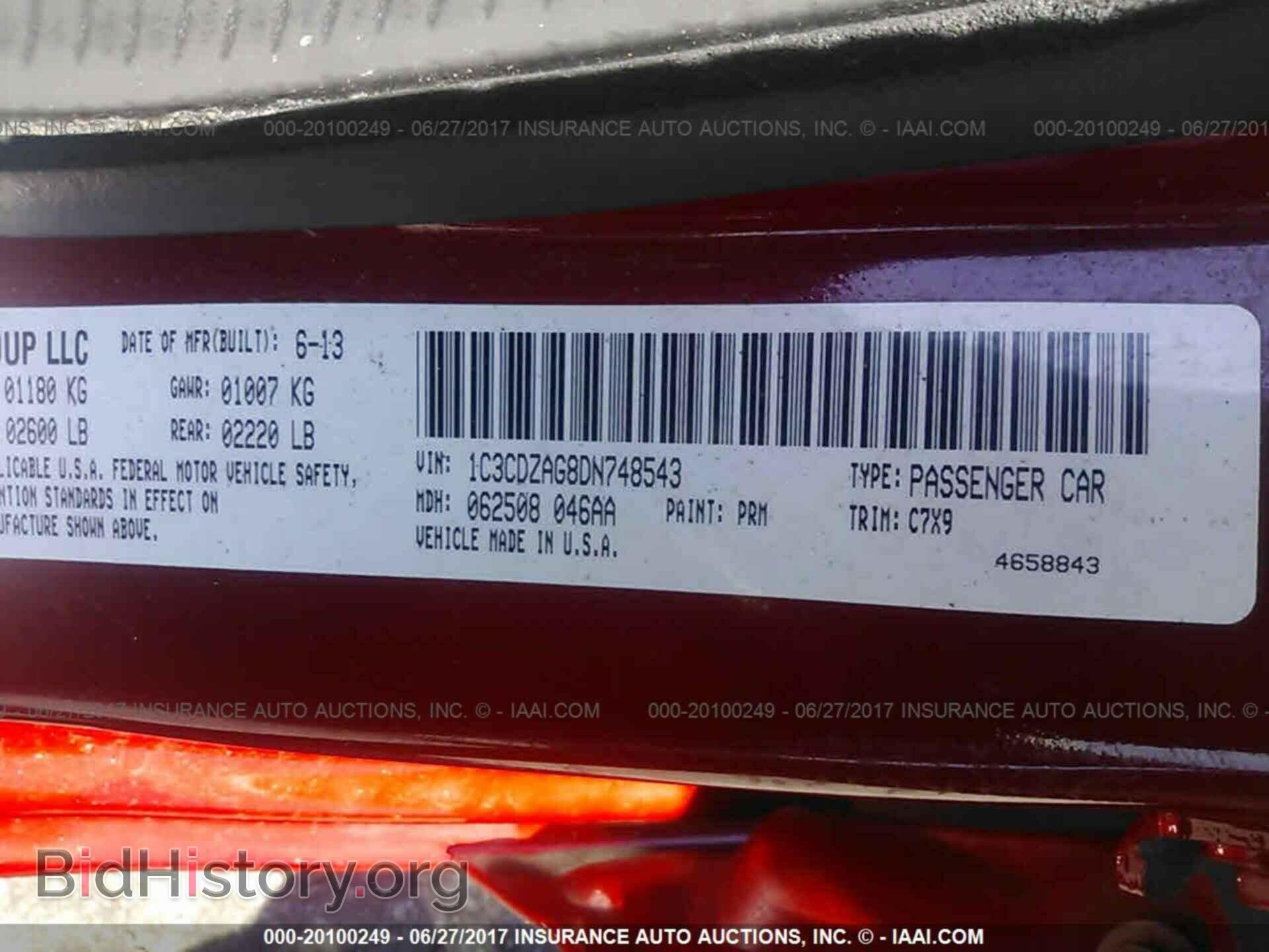 2013 Dodge Avenger - VIN: 1C3CDZAG8DN748543 - Photo 9
