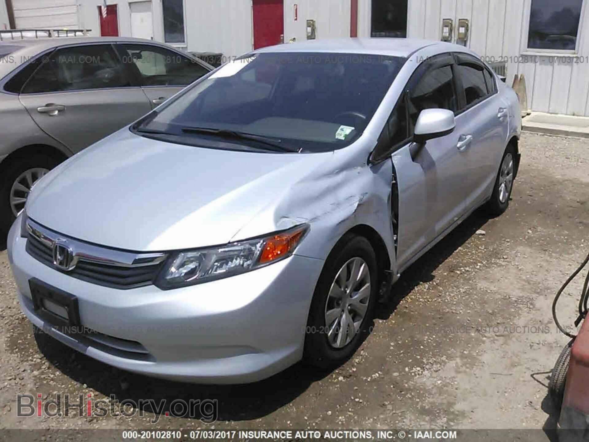 2012 Honda Civic - VIN: 2HGFB2F57CH544015 - Фото 2