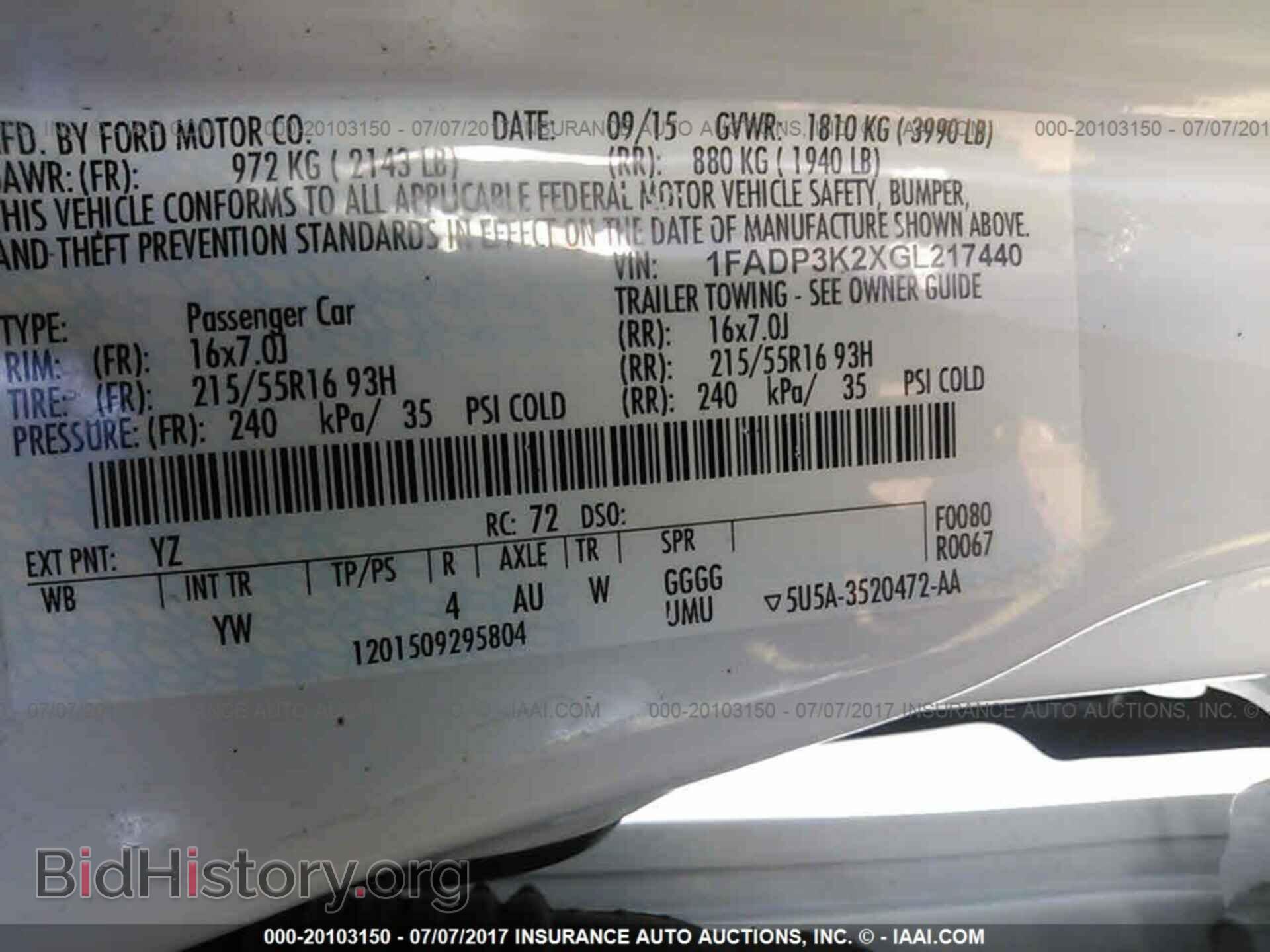 2016 Ford Focus - VIN: 1FADP3K2XGL217440 - Фото 9
