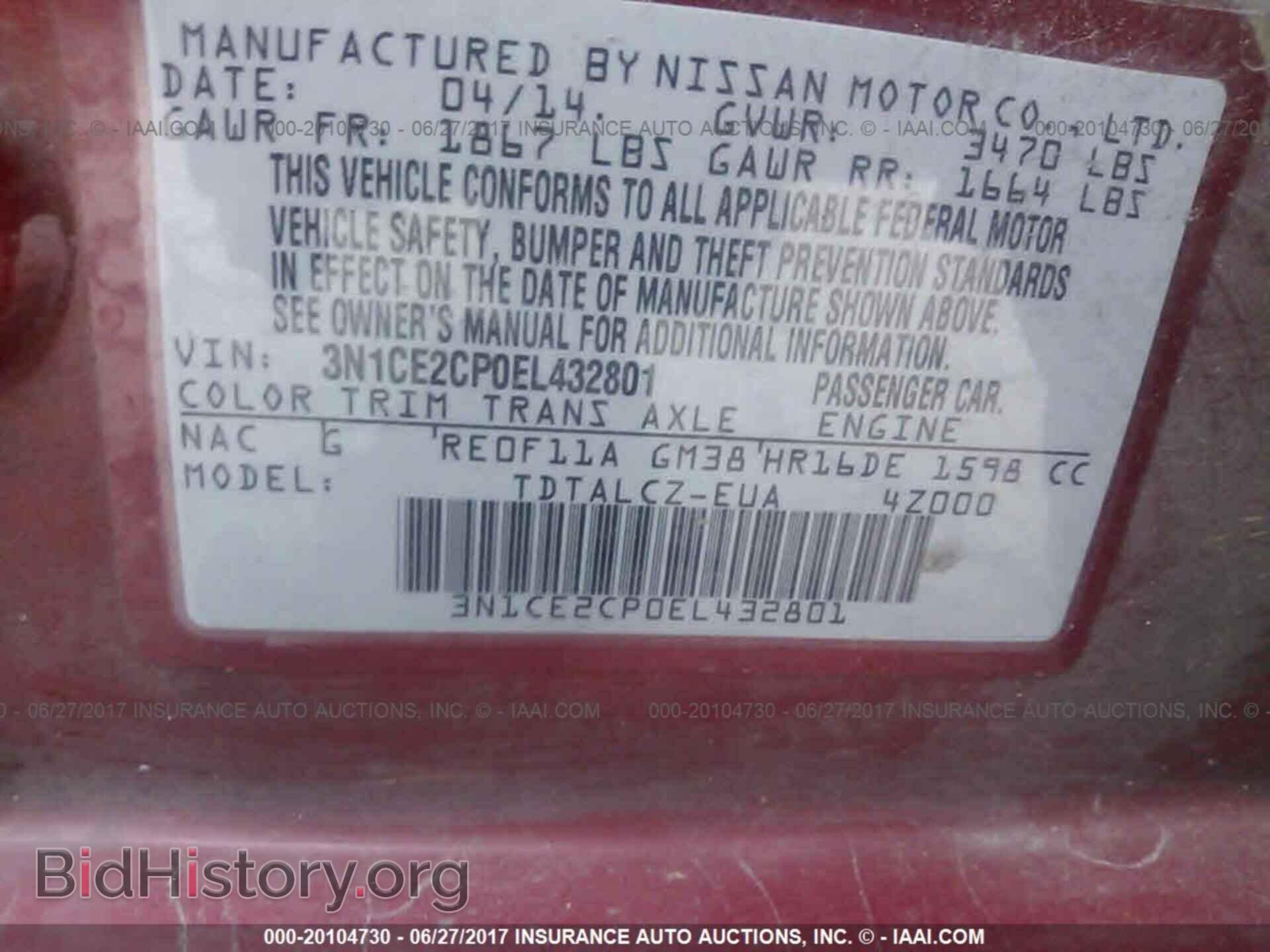2014 Nissan Versa note - VIN: 3N1CE2CP0EL432801 - Photo 9